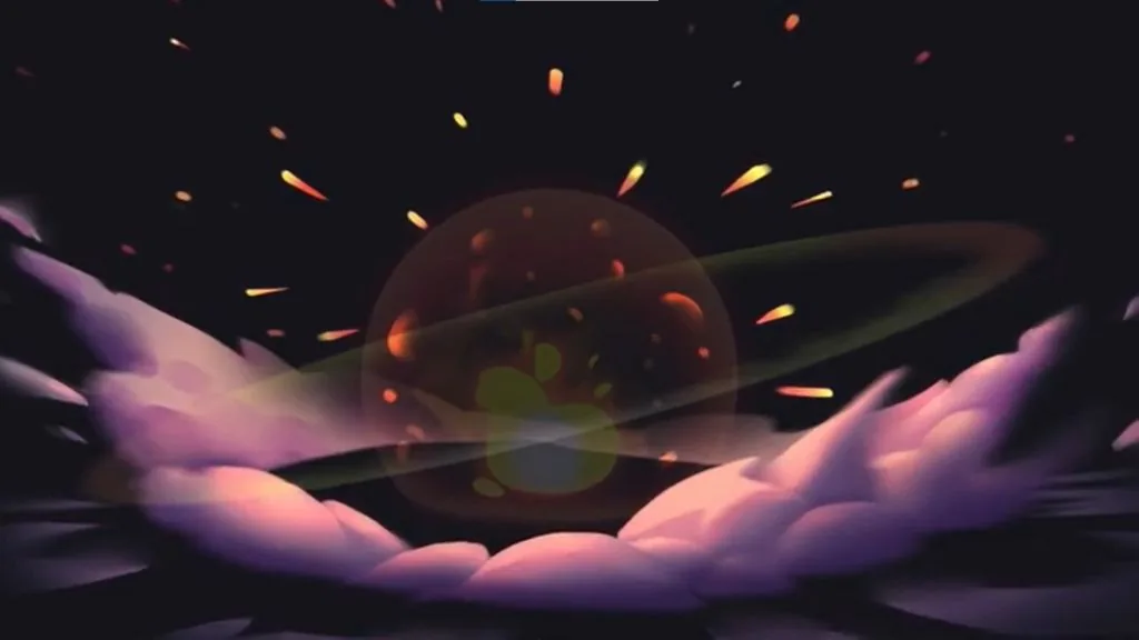 The tertiary part includes sparks and smoke.