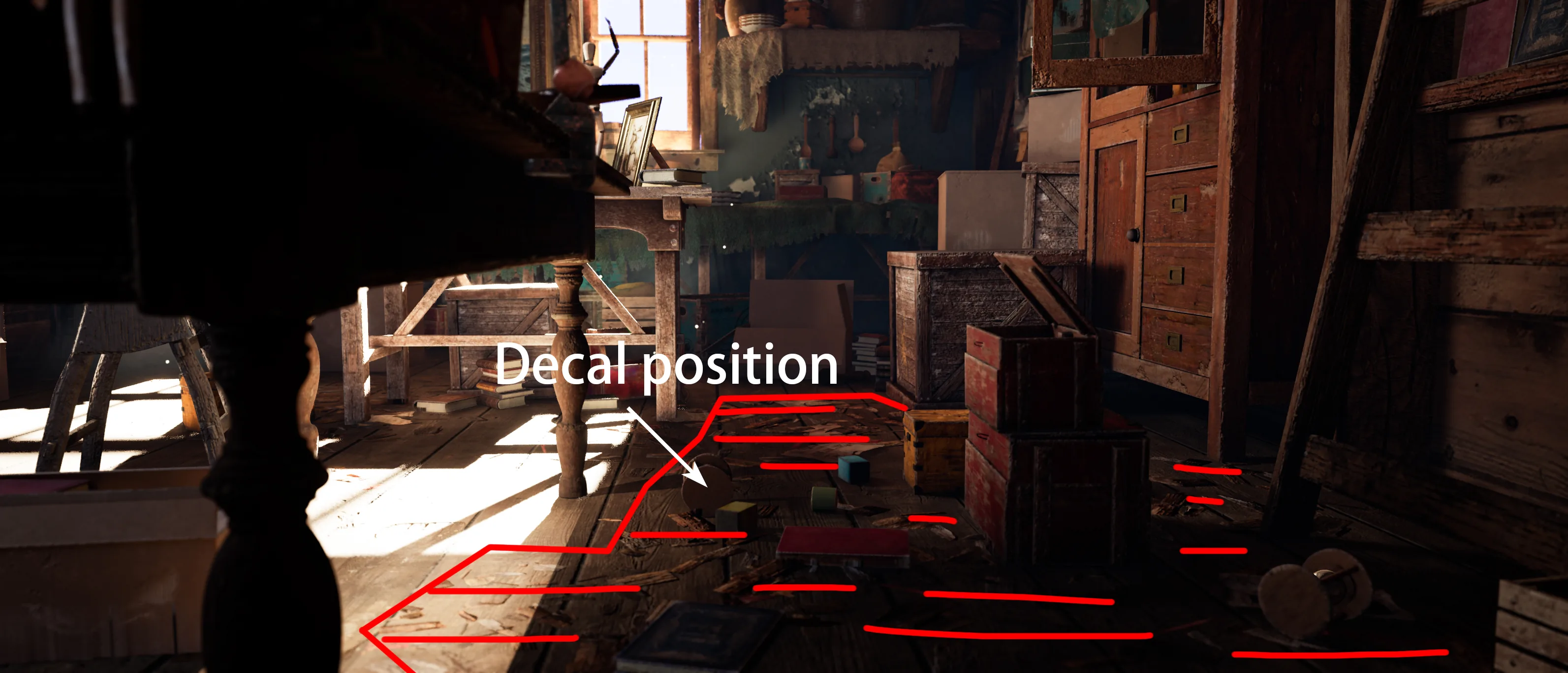 Создание сцены на чердаке в стиле Resident Evil с помощью Substance 3D и UE5 — изображение 32