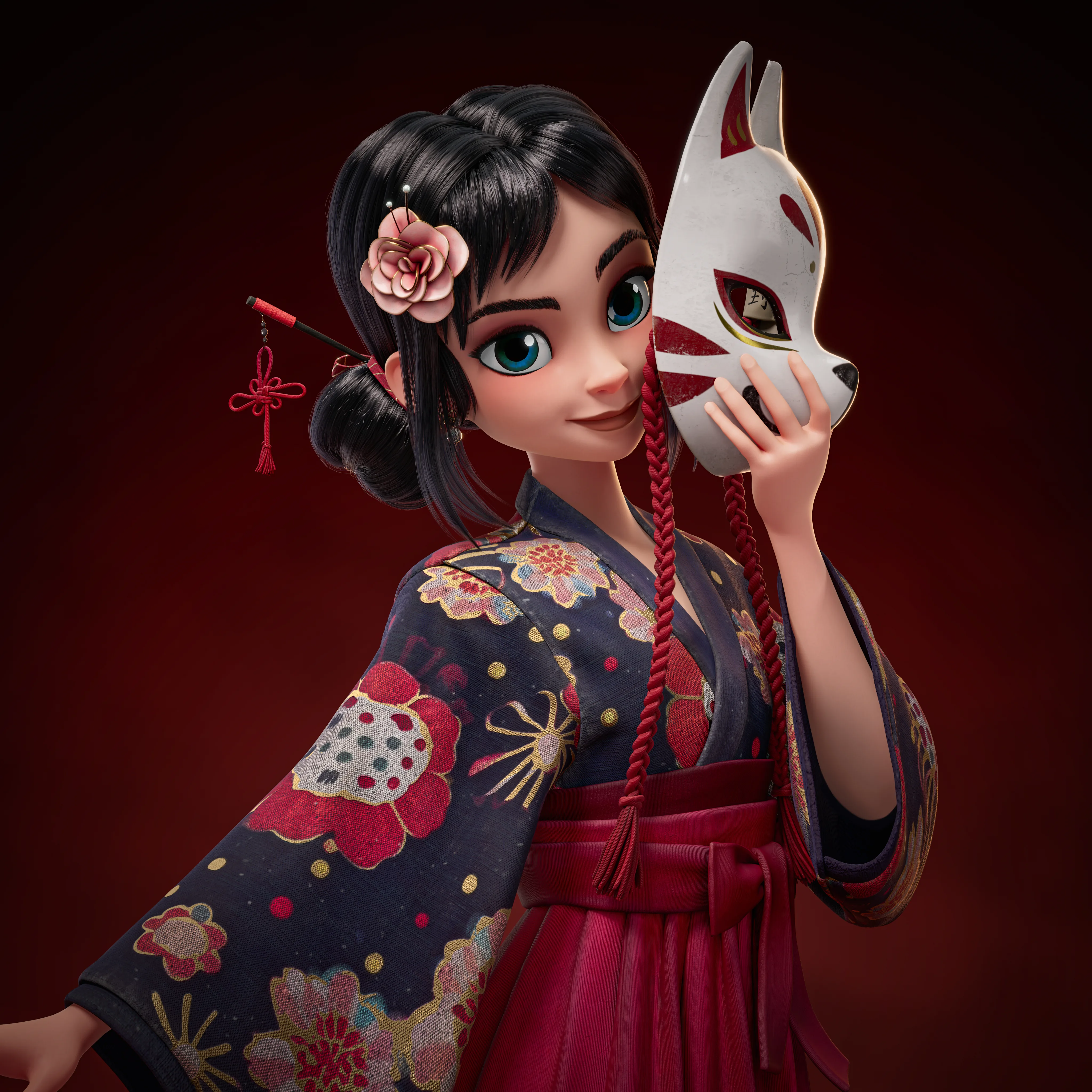 Создание стилизованного персонажа в кимоно с помощью ZBrush и Marvelous Designer — изображение 10