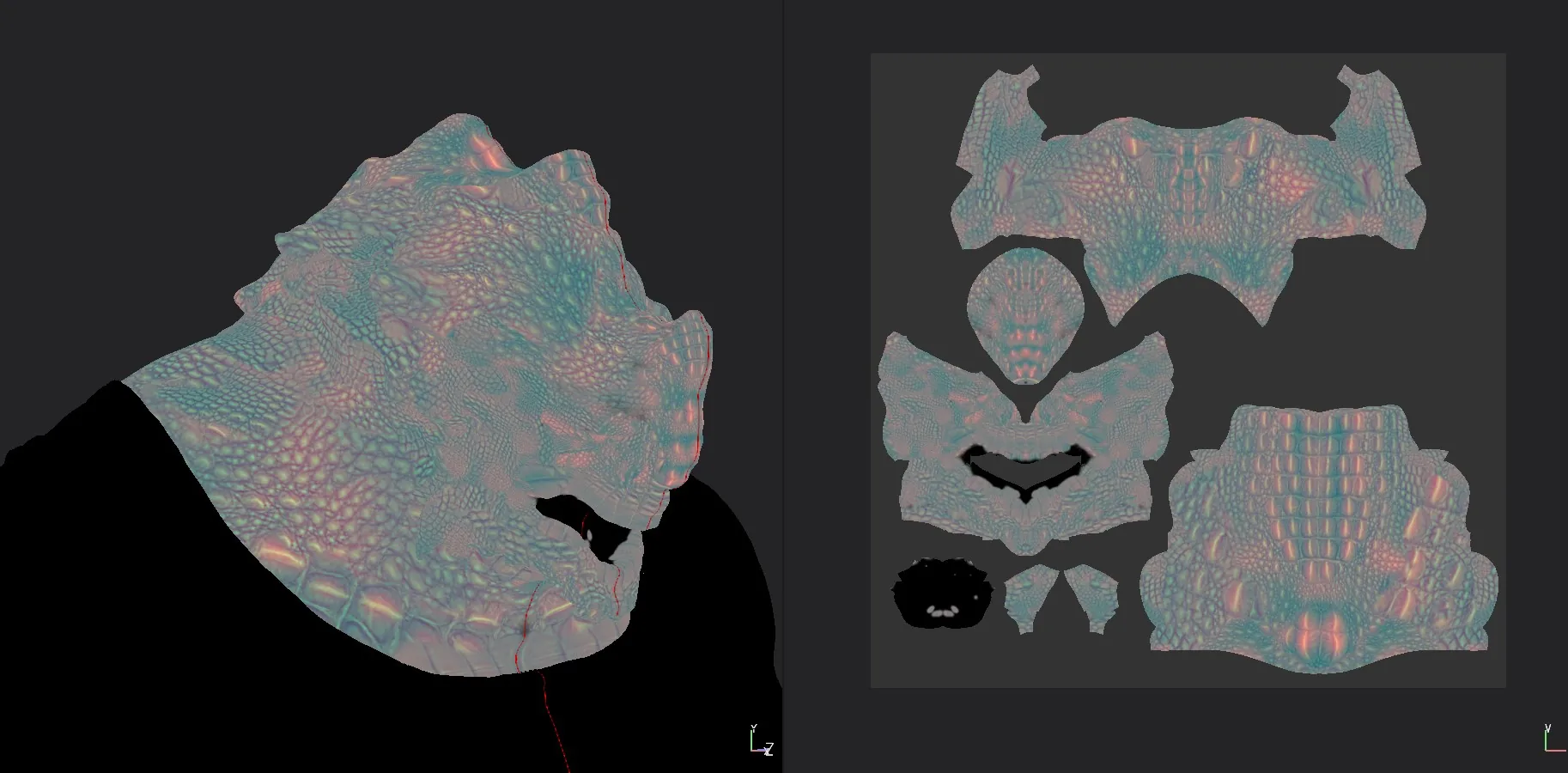 Сочетание рабочего процесса кожи и твёрдой поверхности в ZBrush и инструментах Substance — изображение 16