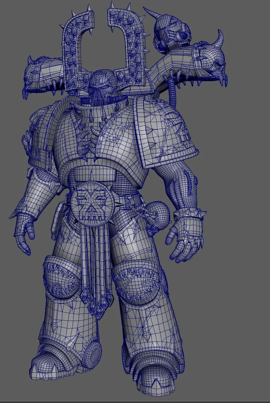 Game-Ready Fan Art Of Warhammer 40,000's Chaos Space Marine - изображение 18