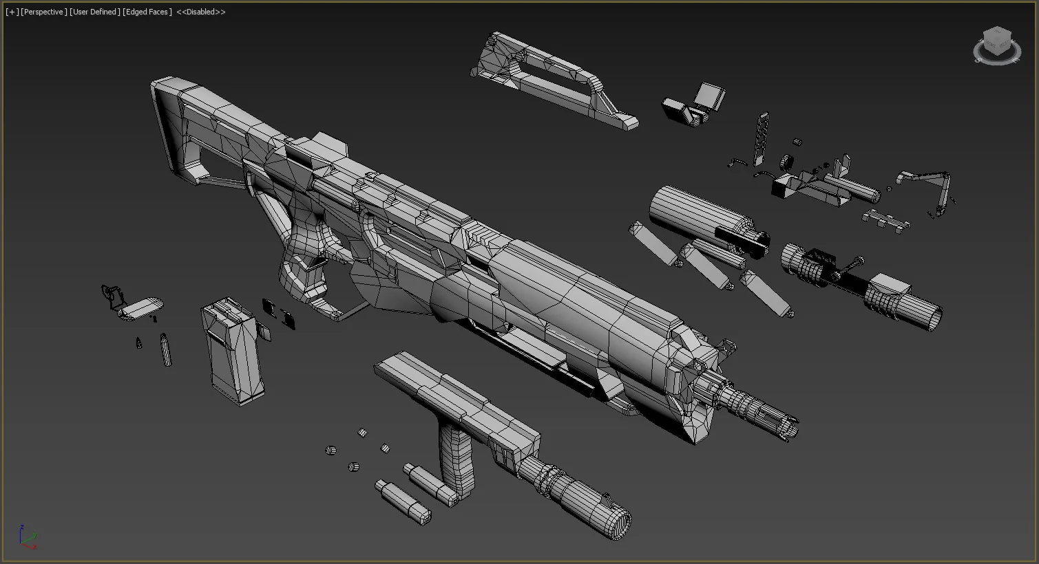 Modeling Assault Rifle in 3DS Max - изображение 6
