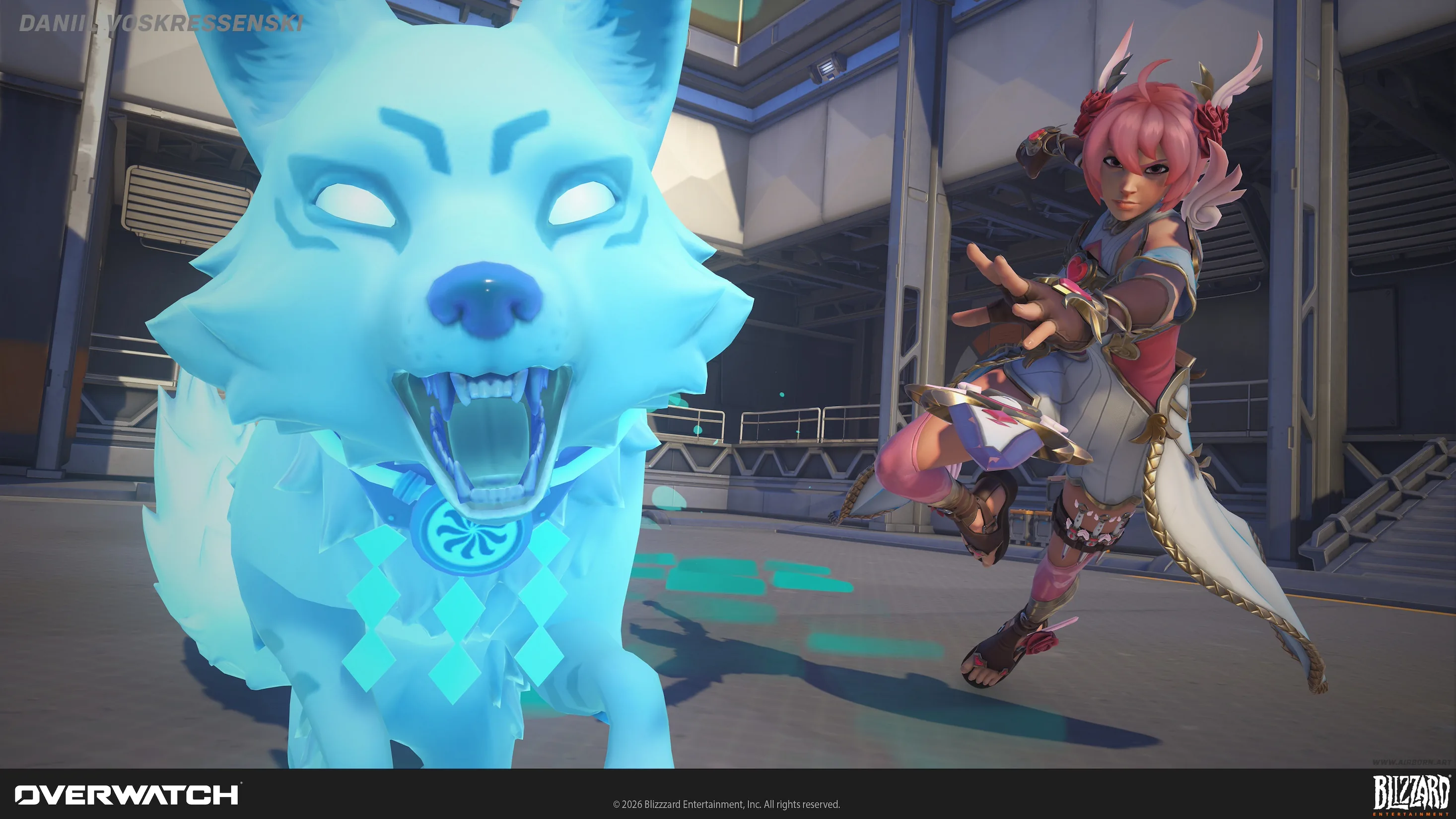 3D Character Artist Shares His Work for the Kiriko Cupid Character Skin in Overwatch — изображение 6
