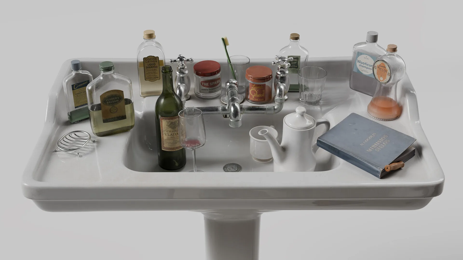 Фотореалистичный интерьер в винтажном стиле, созданный с помощью Blender & Substance 3D — изображение 7