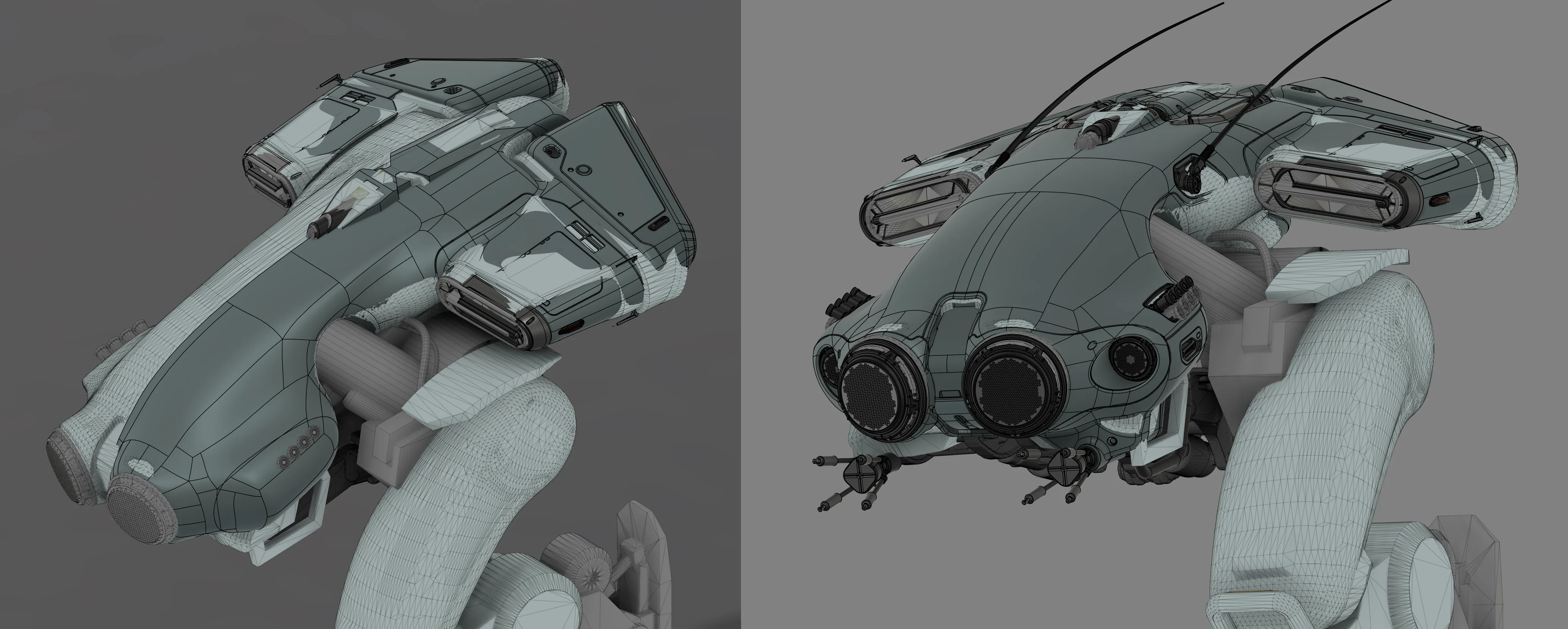 Создание футуристического меха Сталкера в 3D с помощью Blender — изображение 11