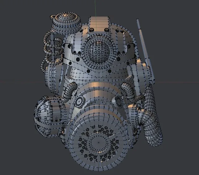 Создание детального шлема, вдохновлённого Fallout, с использованием Substance 3D — изображение 7