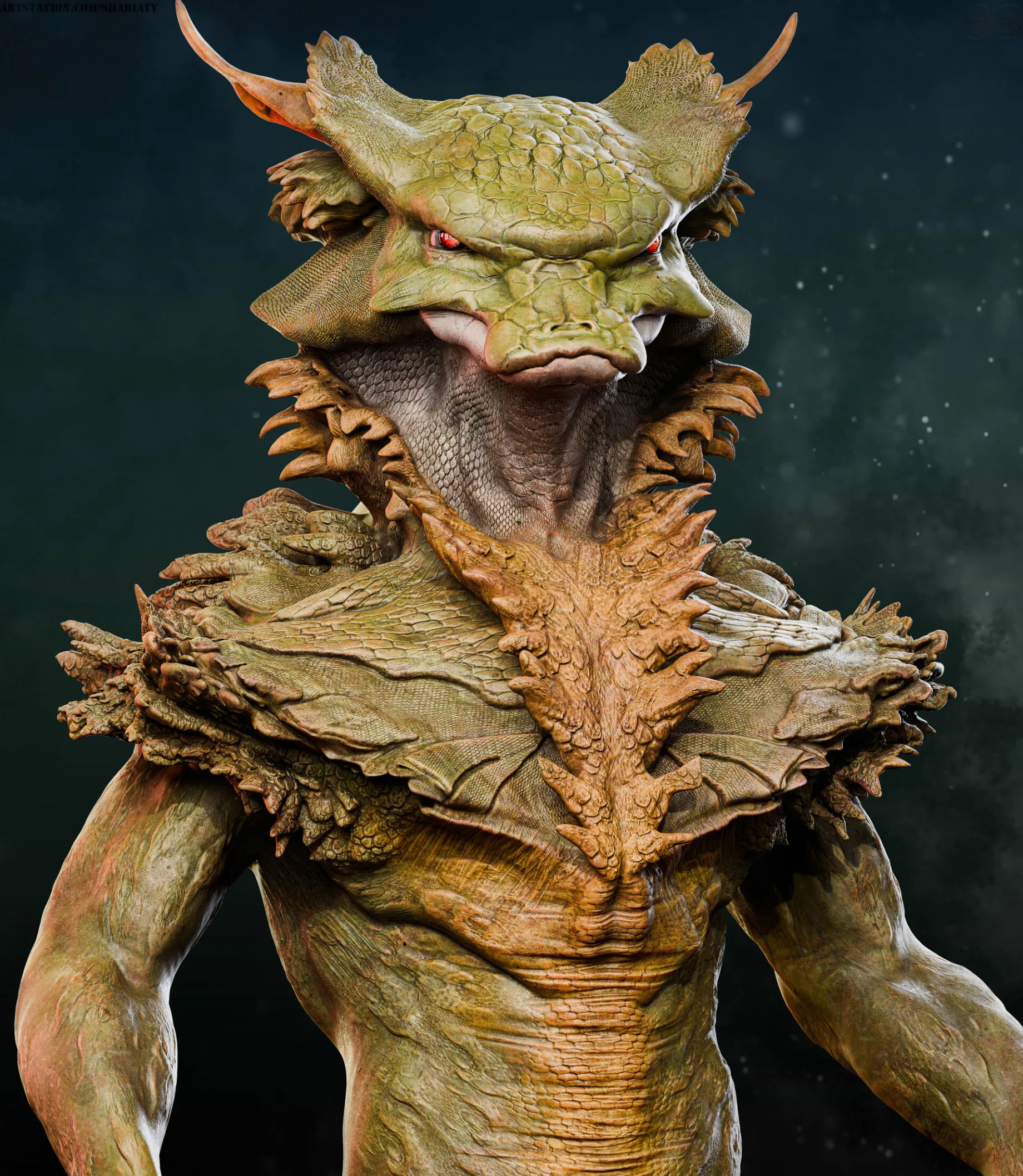 3D Character Artist Shares a Funny Painting-Like Model of a Viking with a Dragon - изображение 3