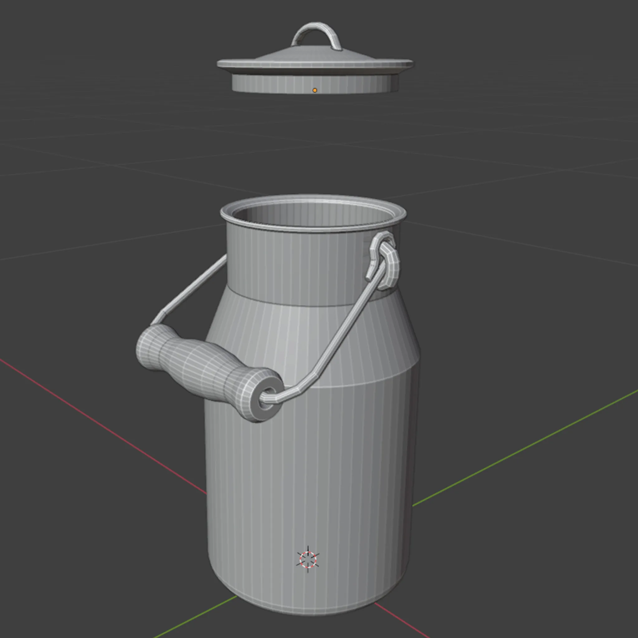 Оживление винтажной советской молочной банки в Blender — изображение 6