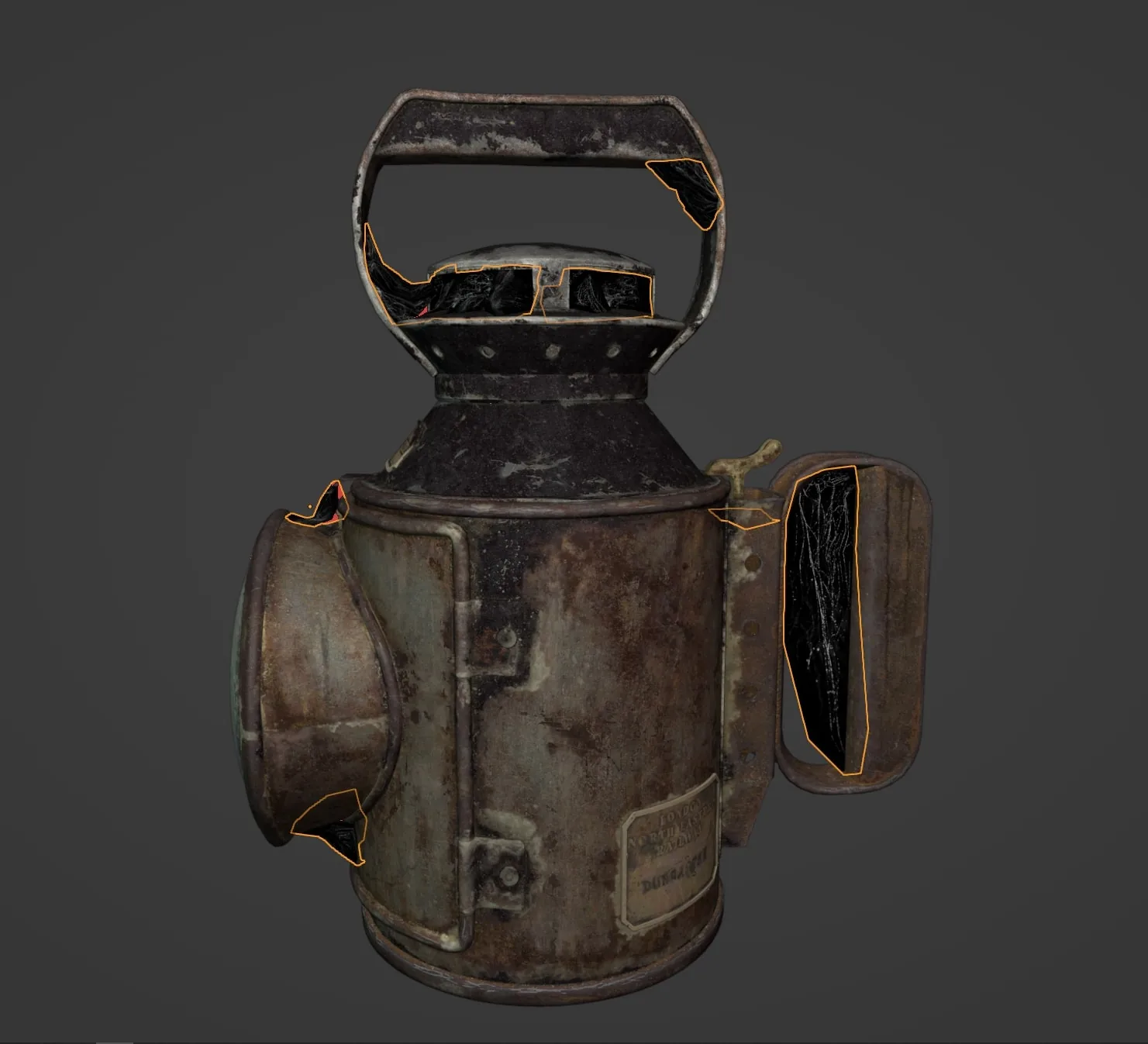 How To Model & Texture A Photorealistic Oil Lantern Featuring Metal & Rust Textures - изображение 11