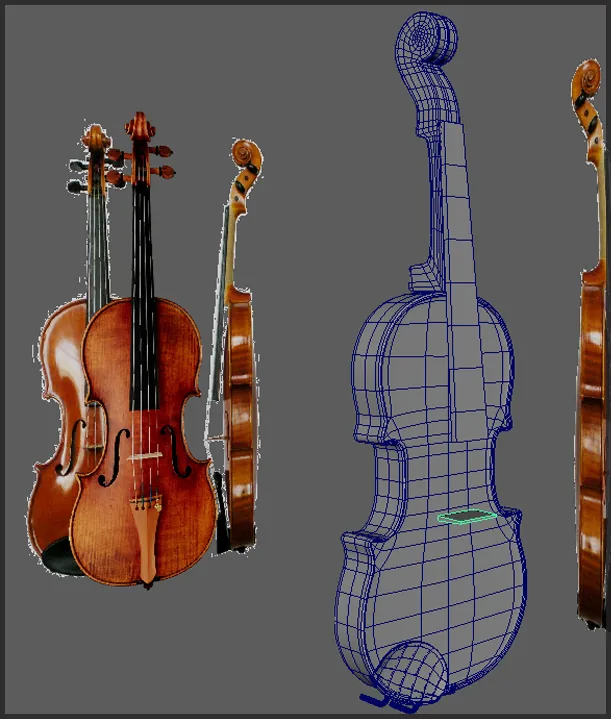 Modeling & Texturing a Realistic 3D Violin - изображение 2