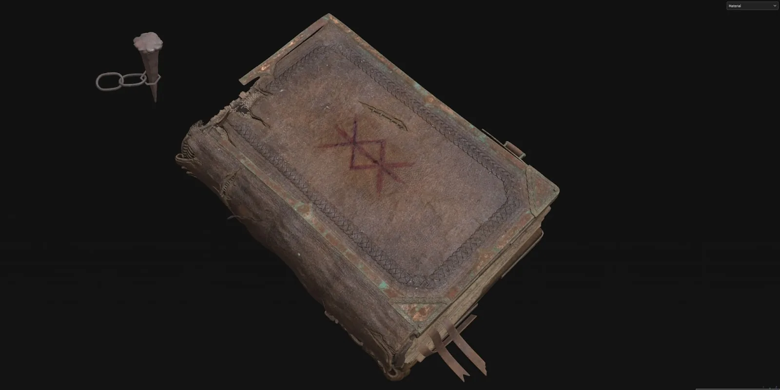 Crafting a Detailed Ancient Book with Maya & Substance 3D - изображение 13