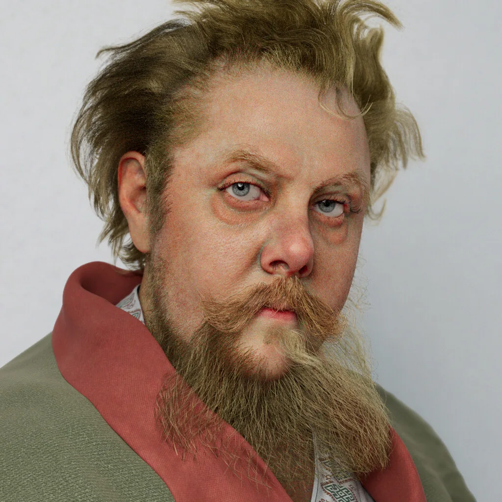 Amazing Maya & ZBrush Portrait of a Renowned Composer Based on a Painting - изображение 5