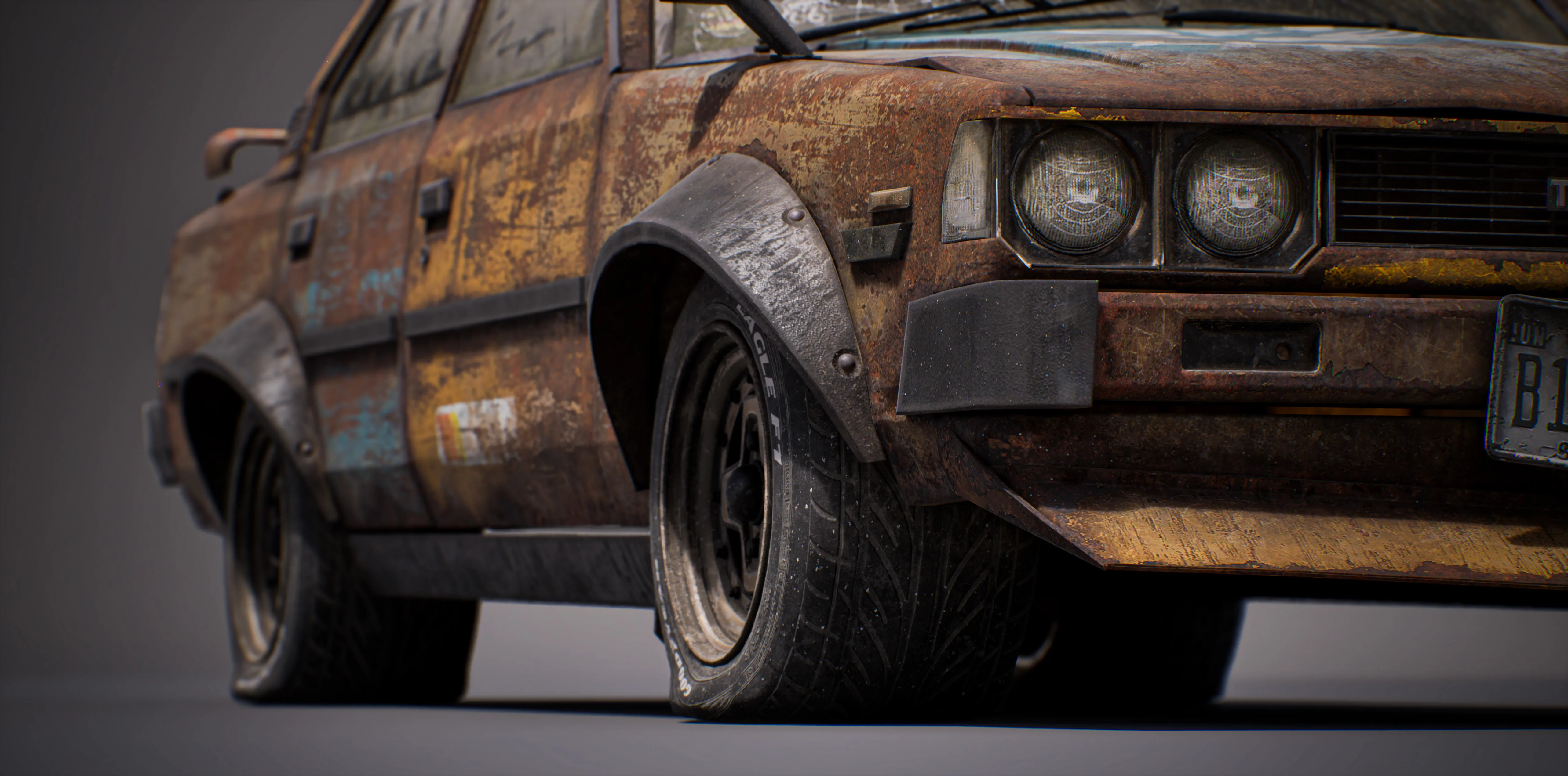Telling the Story of Abandoned Toyota Corolla E70 in 3D - изображение 7