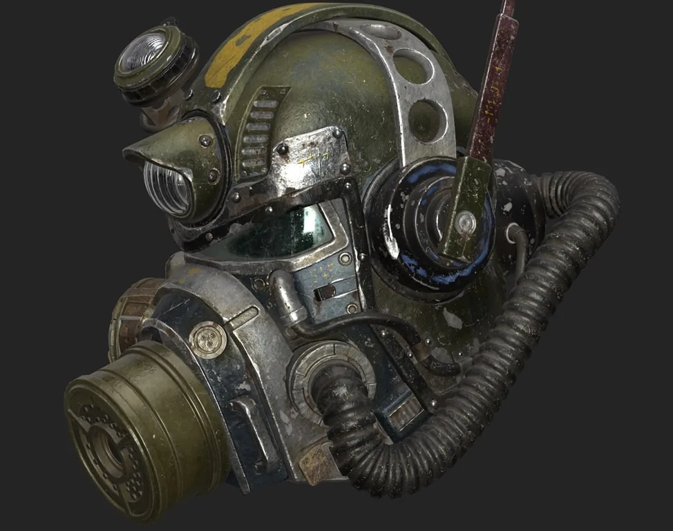 Создание детального шлема по мотивам Fallout с использованием Substance 3D — изображение 21