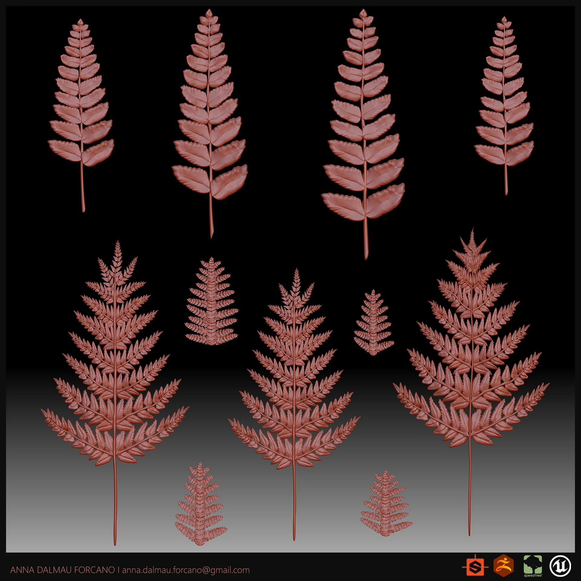 Как создать реалистичную листву с помощью ZBrush, SpeedTree и Substance 3D — изображение 7