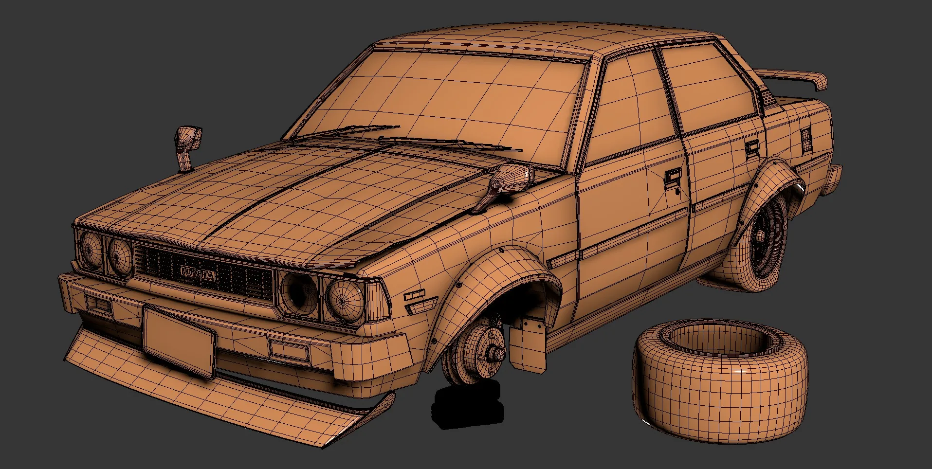 Telling the Story of Abandoned Toyota Corolla E70 in 3D - изображение 13