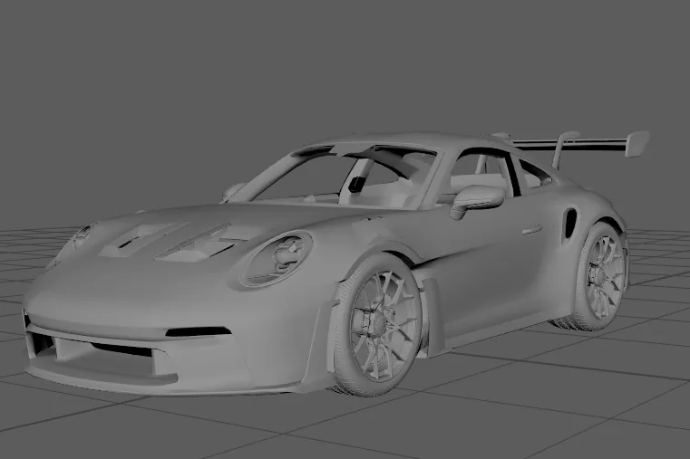 Моделирование и освещение реалистичного Porsche 911 GT3 RS в 3D - изображение 8