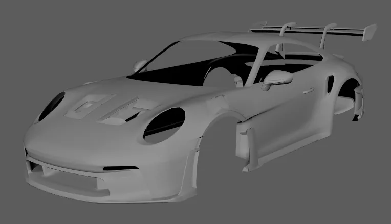 Моделирование и освещение реалистичного Porsche 911 GT3 RS в 3D - изображение 7