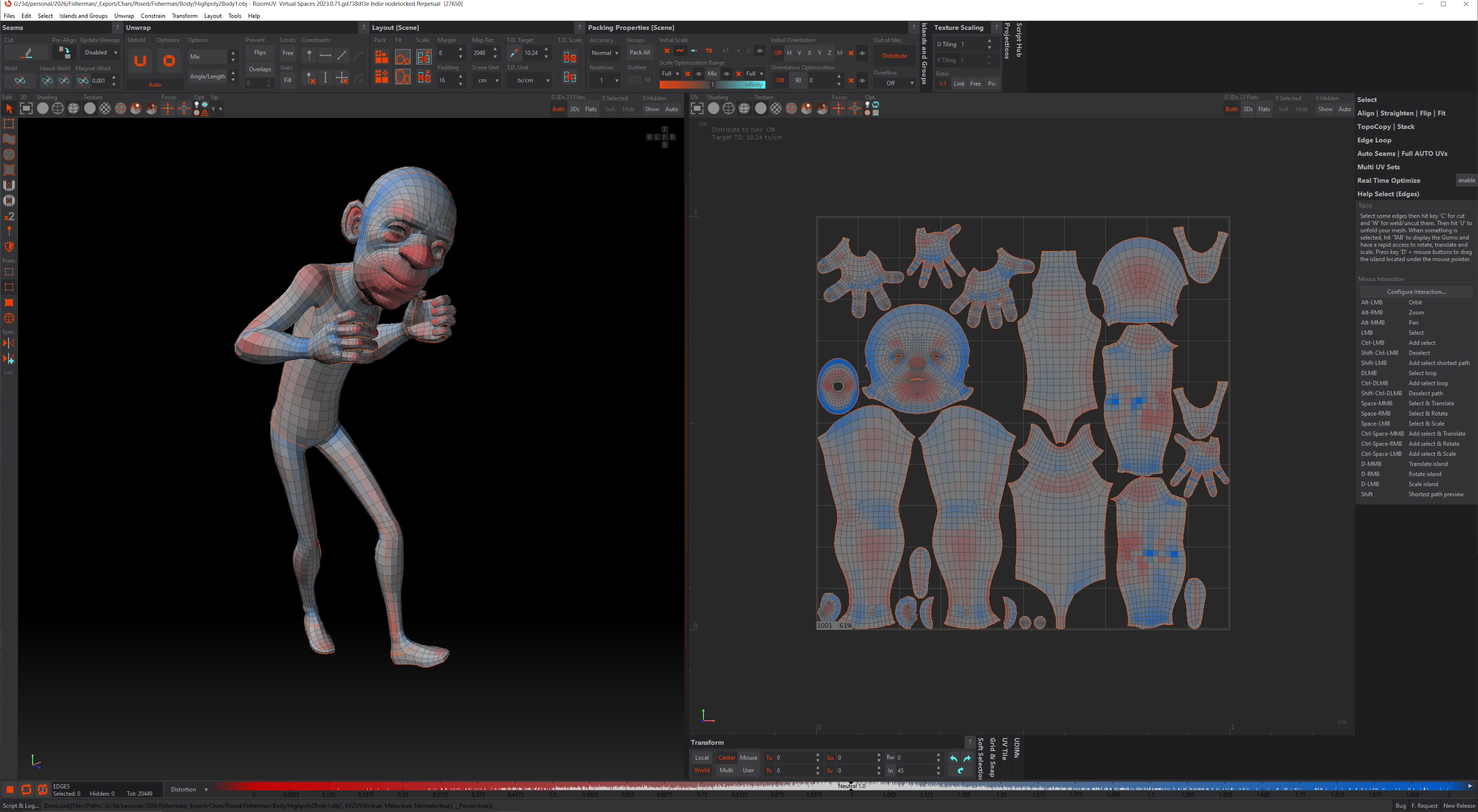 Modeling and Texturing a Funny Sculpt of a Man and a Cute Anglerfish - изображение 6