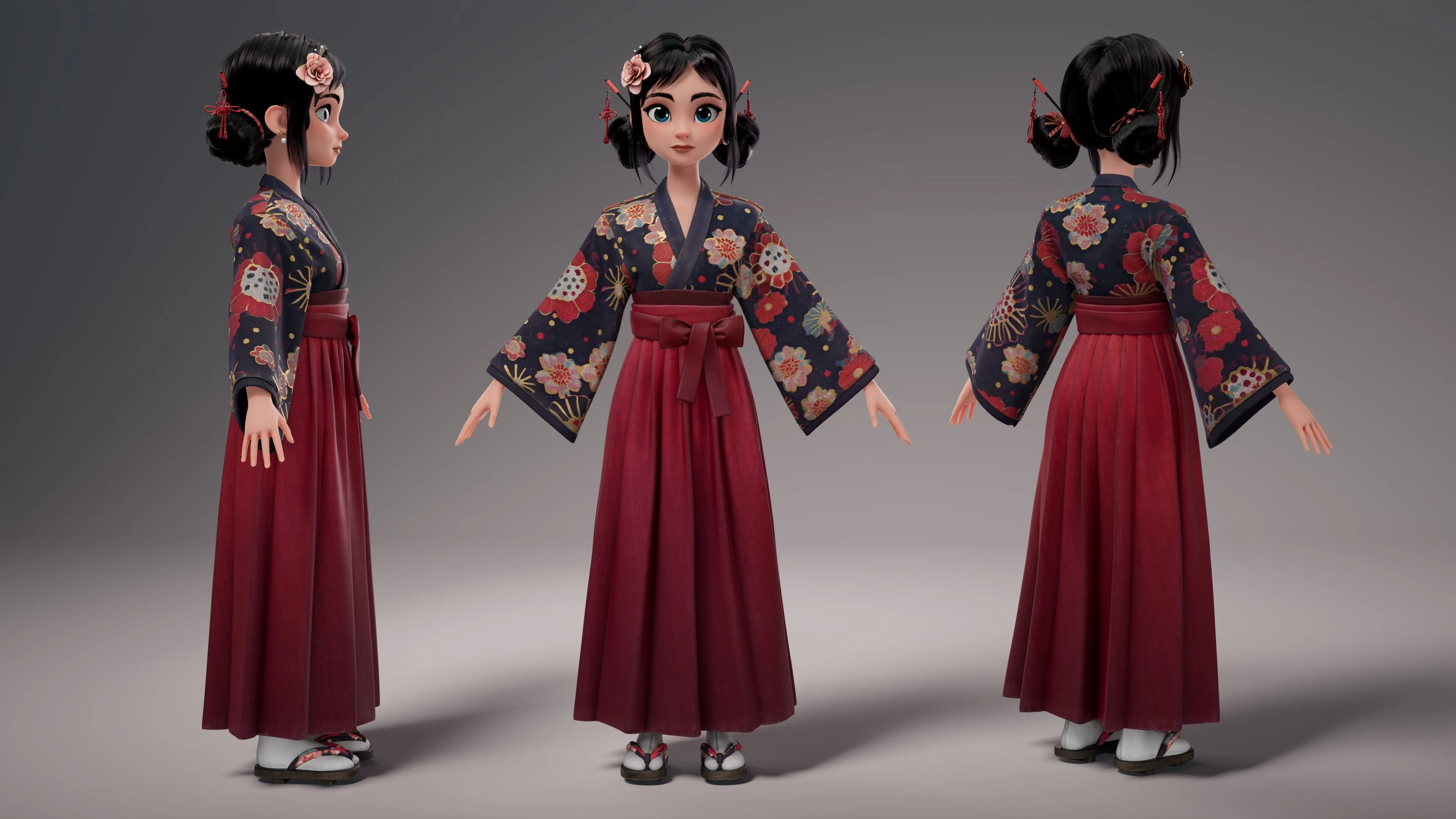Создание стилизованного персонажа в кимоно с помощью ZBrush и Marvelous Designer — изображение 9