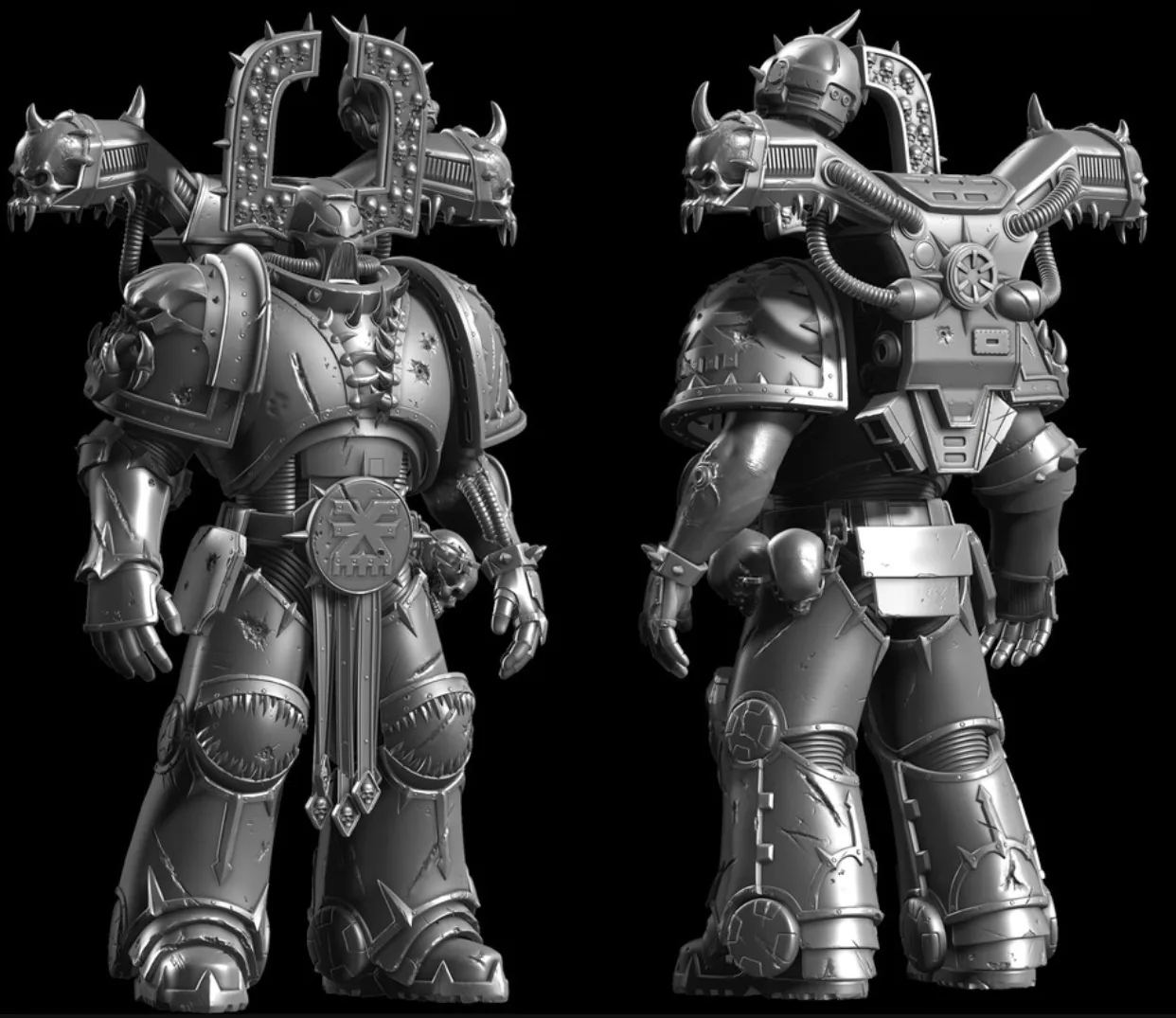 Game-Ready Fan Art Of Warhammer 40,000's Chaos Space Marine - изображение 16