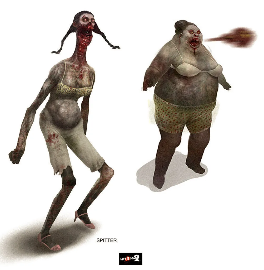 Ранние концепты персонажей для Left 4 Dead 2 от Петера Кёнига — изображение 6