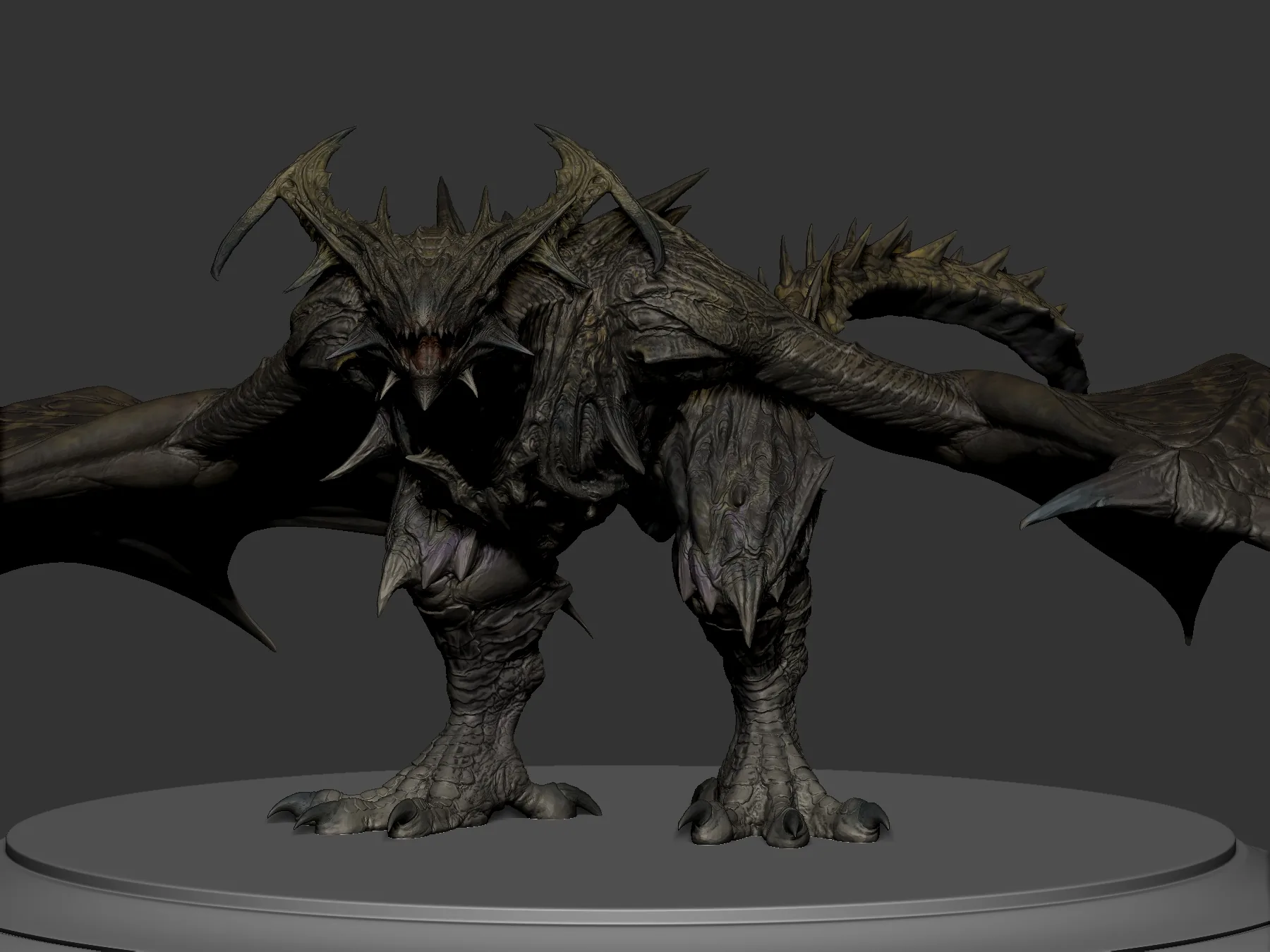 Как создать концептуальный дизайн пещерной виверны с помощью ZBrush и Blender - изображение 6