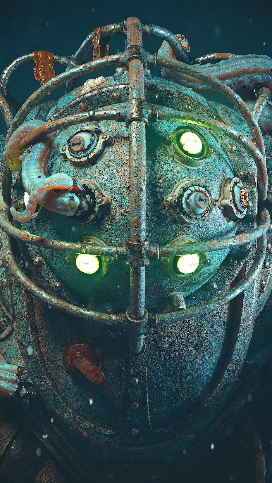 A Lovecraftian Take on BioShock's Big Daddy in 3D — изображение 1