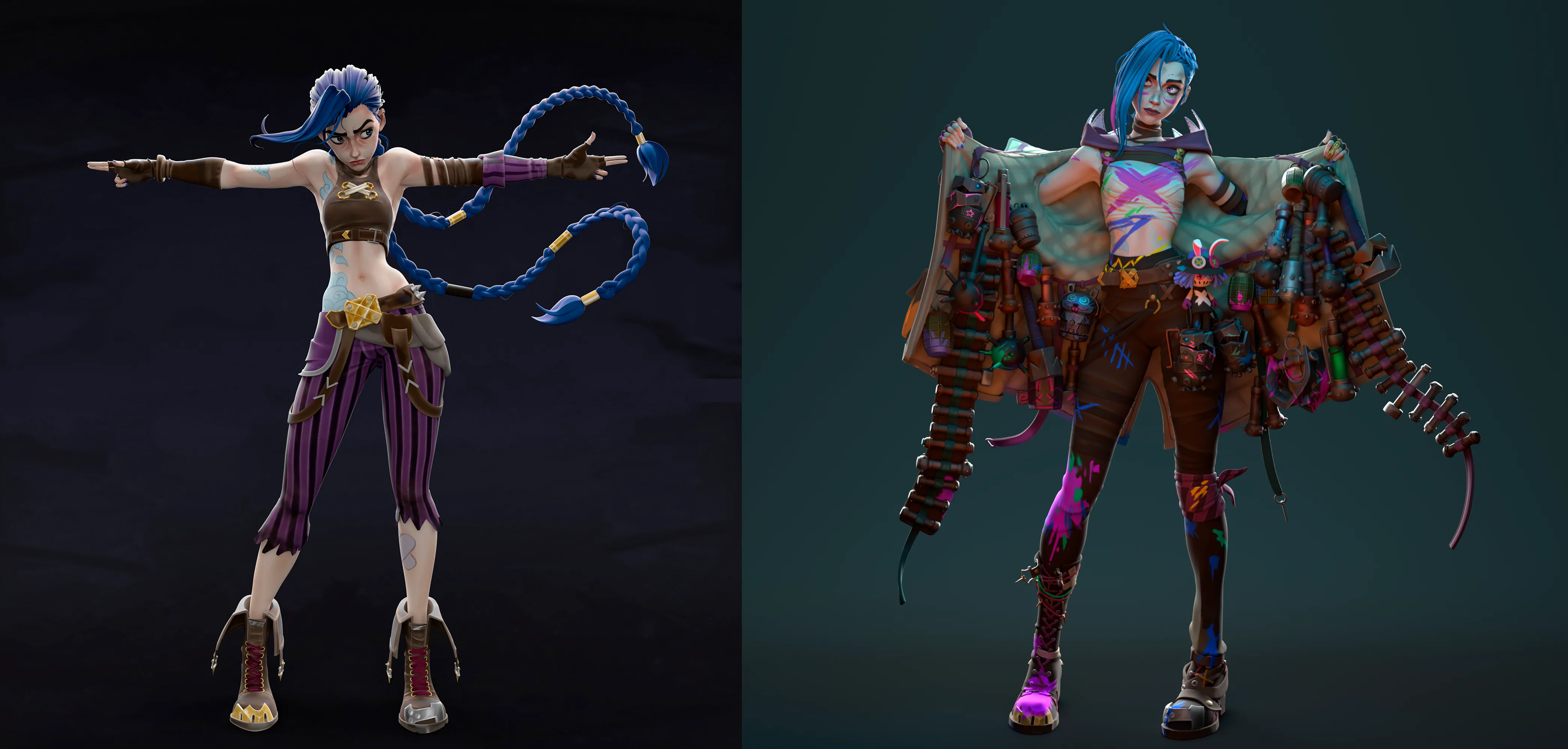Как смоделировать и текстурировать Джинкс из Arcane с помощью ZBrush — изображение 5