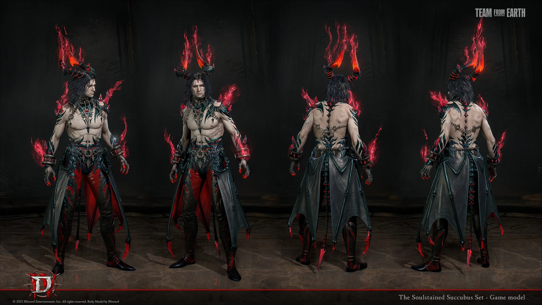 Посмотрите на этот косметический набор для класса Warlock — Succubus, созданный для Diablo IV — изображение 2