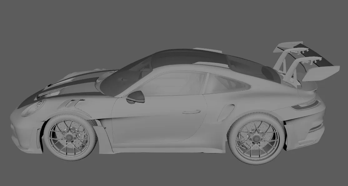 Моделирование и освещение реалистичного Porsche 911 GT3 RS в 3D - изображение 2