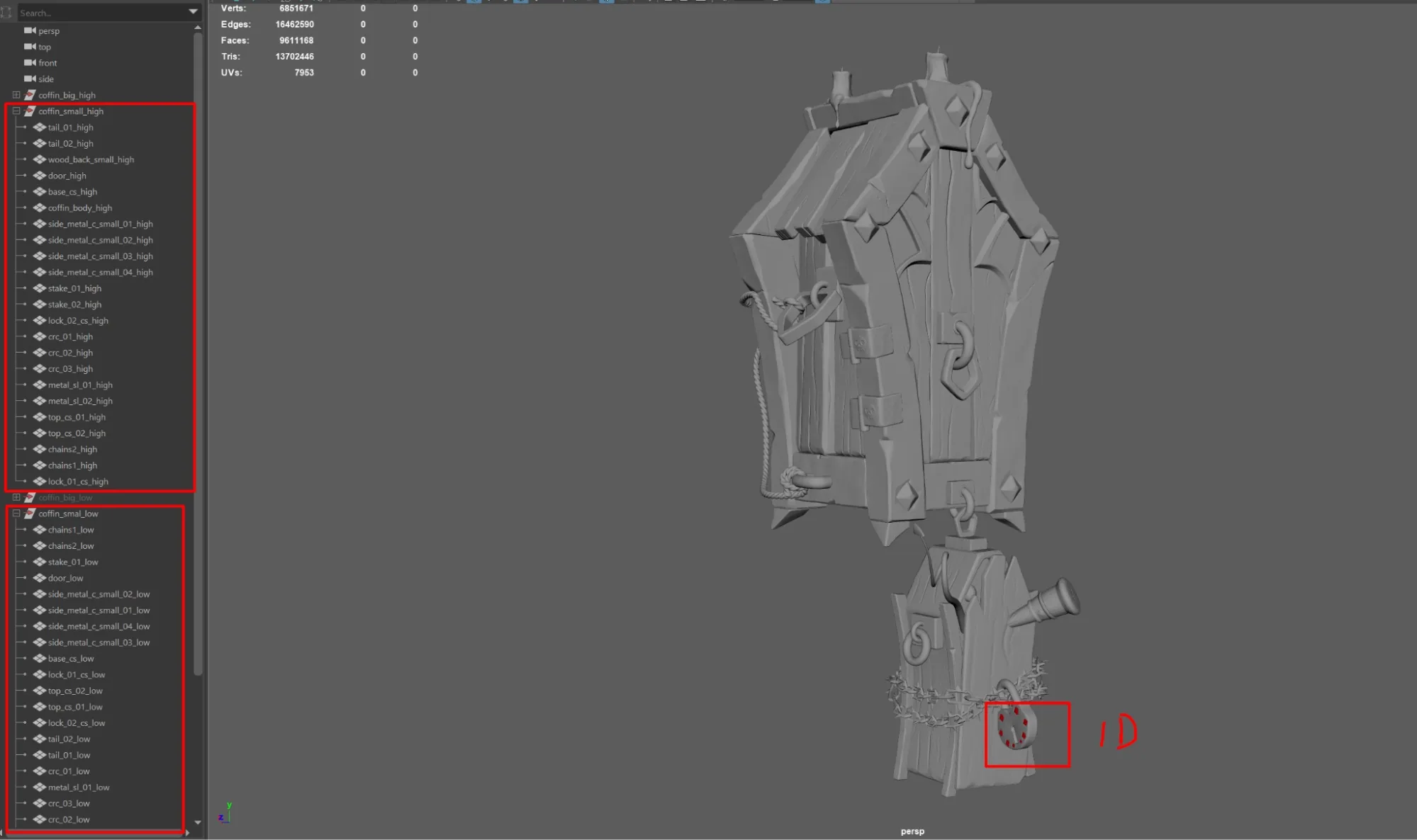 Как превратить концепцию гроба в стилизованный и детализированный 3D-объект — изображение 14