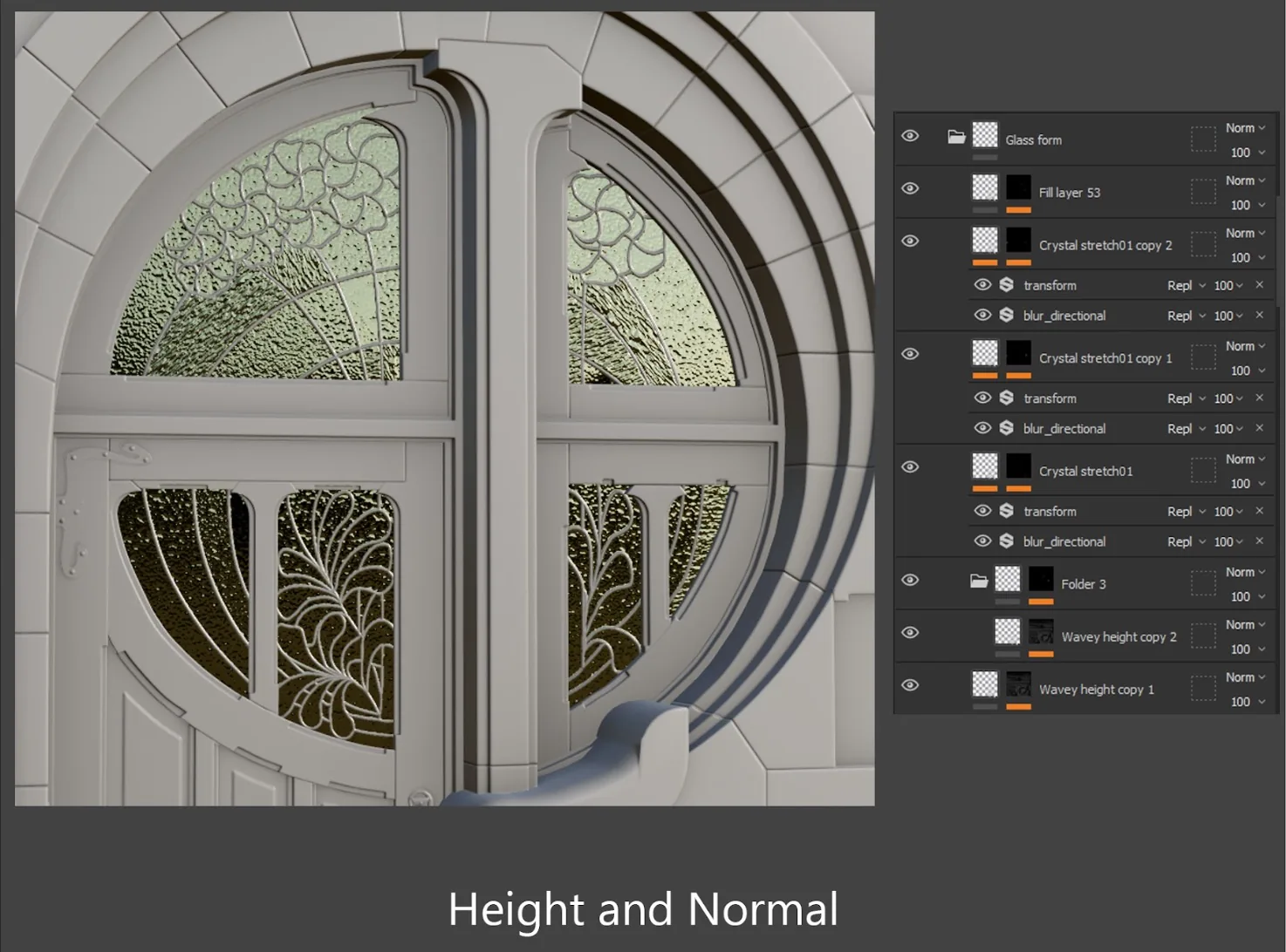 Как создать дверь в стиле модерн, используя Blender и Substance 3D — изображение 8