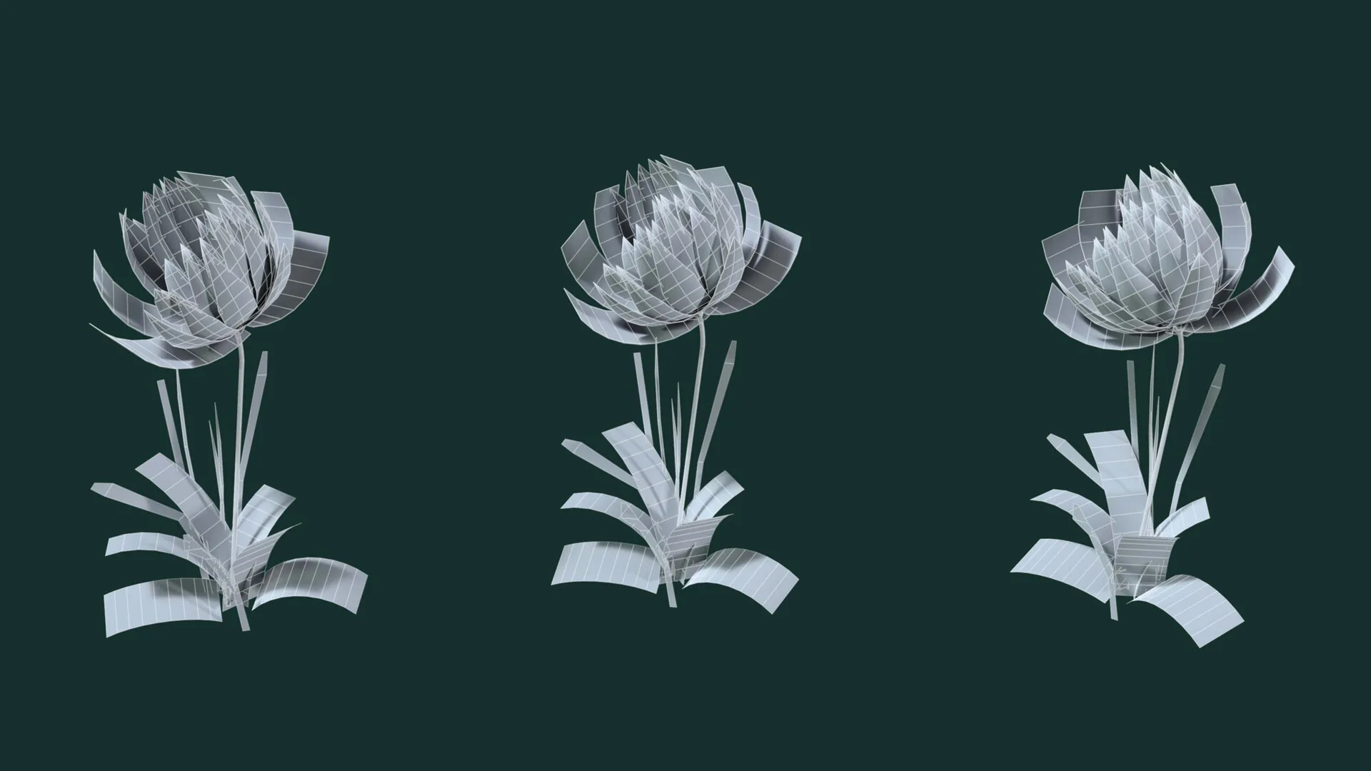 Beautiful Hand-Painted Arcane-Style Flowers Crafted in 3D - изображение 5