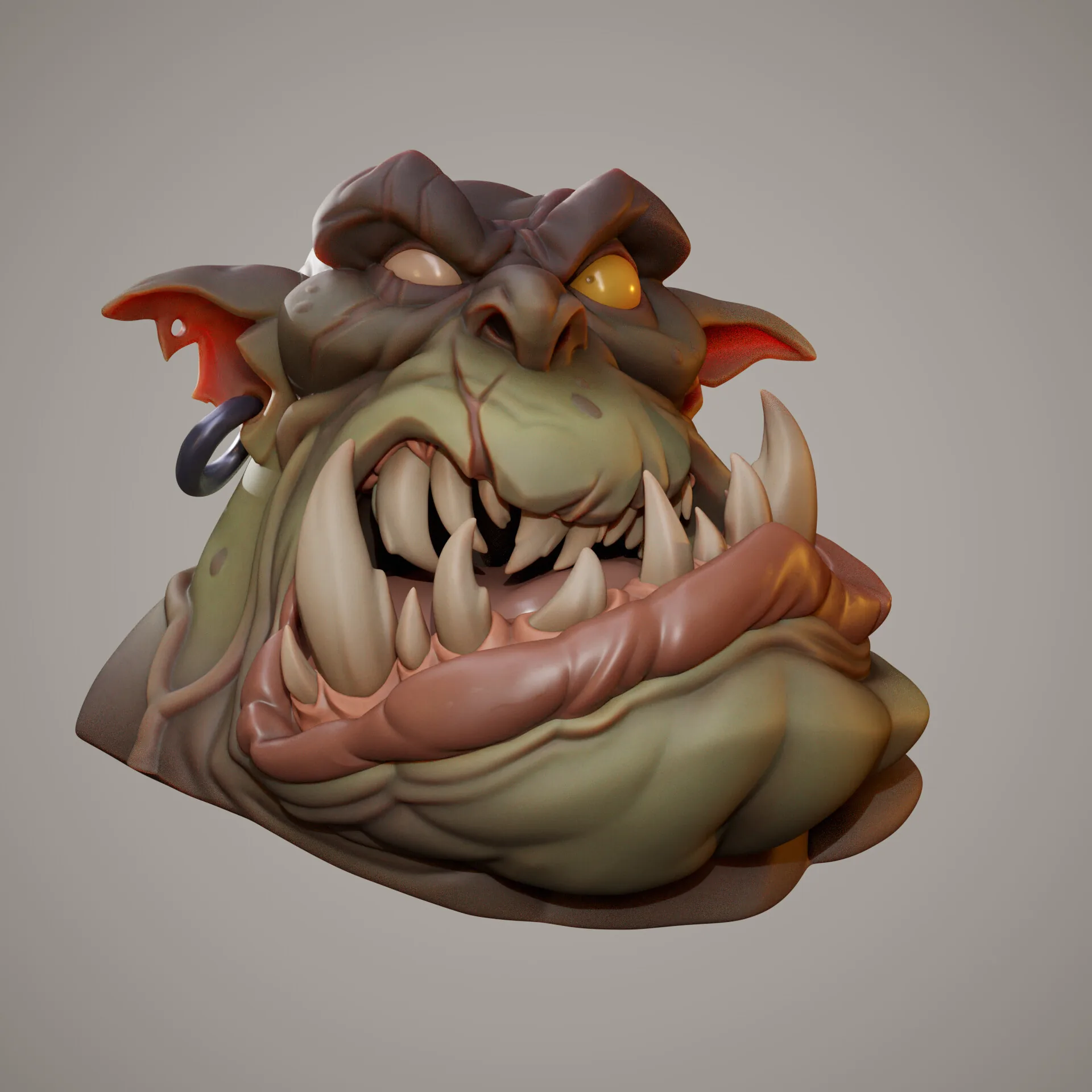 3D Artist Shares Stylized Sculpts of Orks Based on a 2D Concept - изображение 1