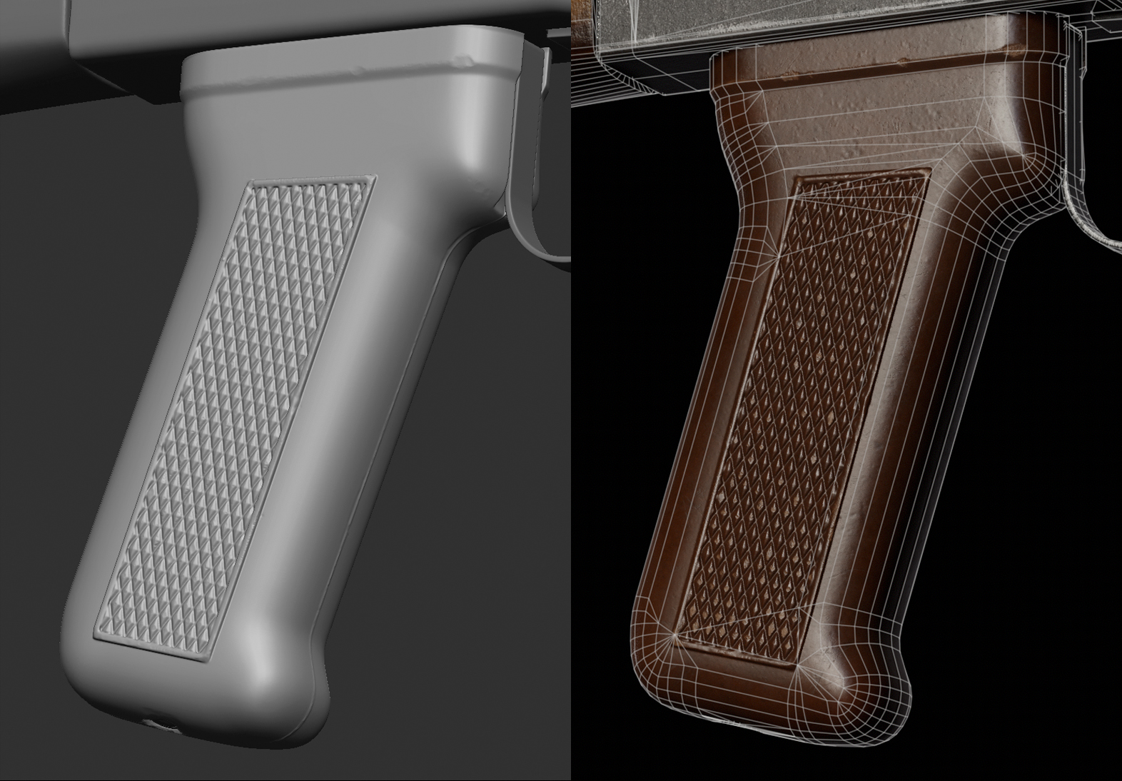 Как смоделировать и текстурировать реалистичный АК-74 с помощью 3ds Max, ZBrush и Substance 3D — изображение 16