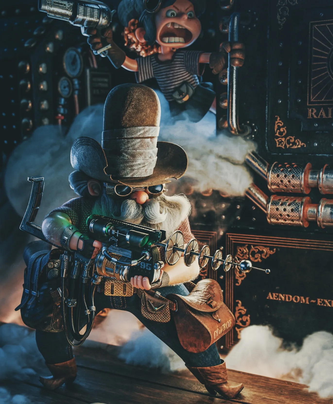 Переосмысление 2D-концепции в трёх измерениях с помощью Blender & Substance 3D — изображение 2