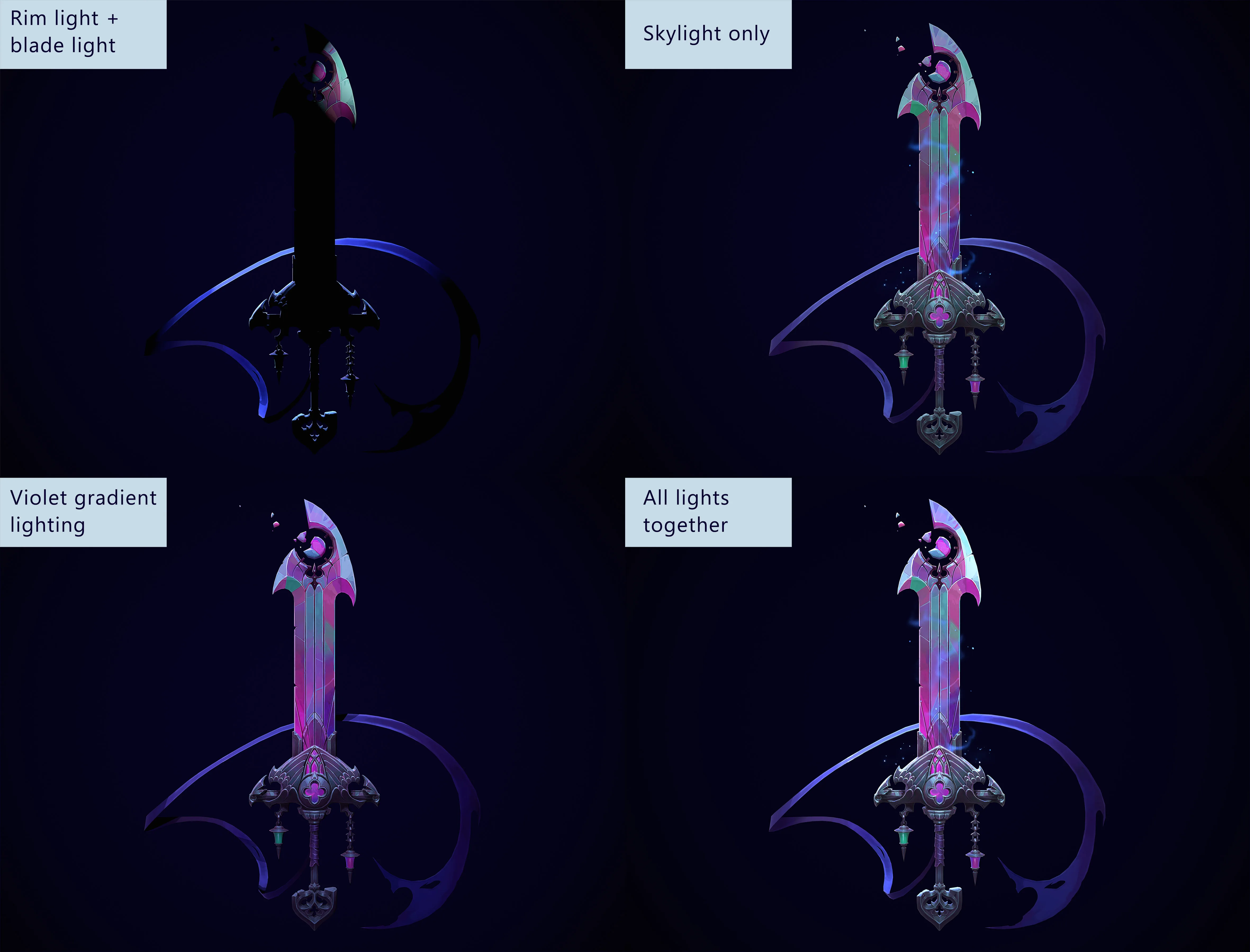 Learn to Make Hand-Painted Gothic Sword in Blender - изображение 16