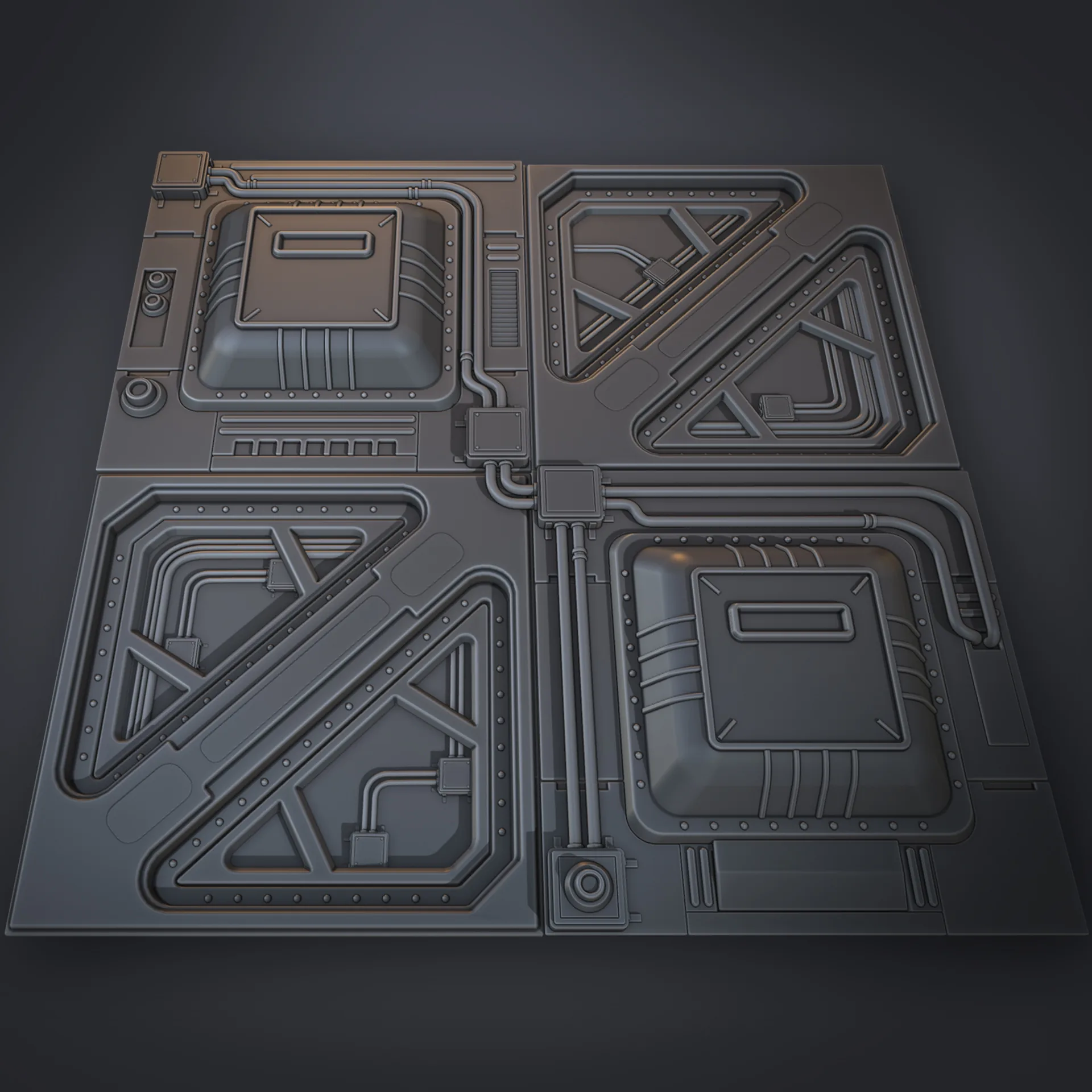 Создание научно-фантастического материала с помощью Blender и Substance 3D — изображение 1