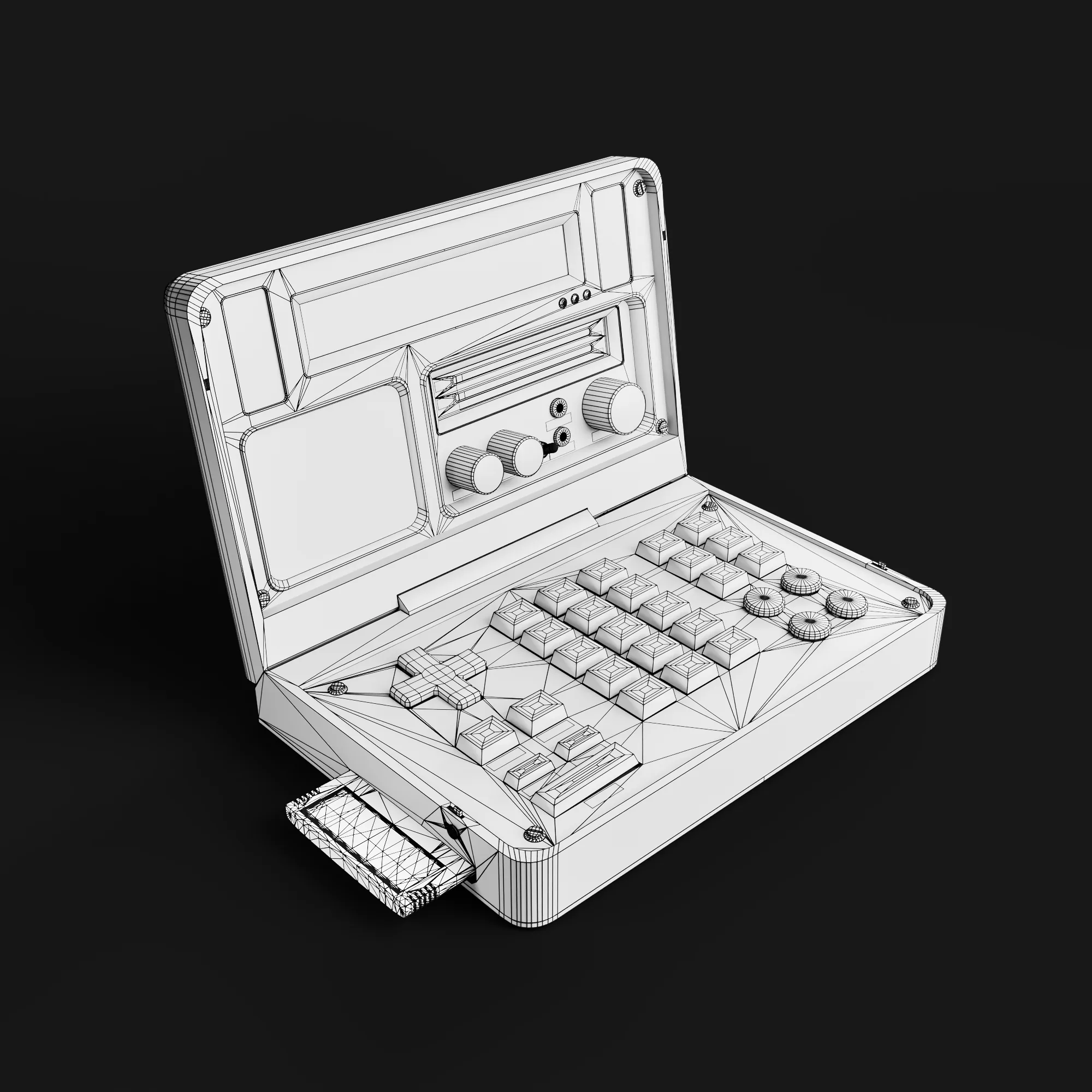 Создание воображаемого устройства в стиле ретро с помощью Blender & Substance 3D — изображение 12