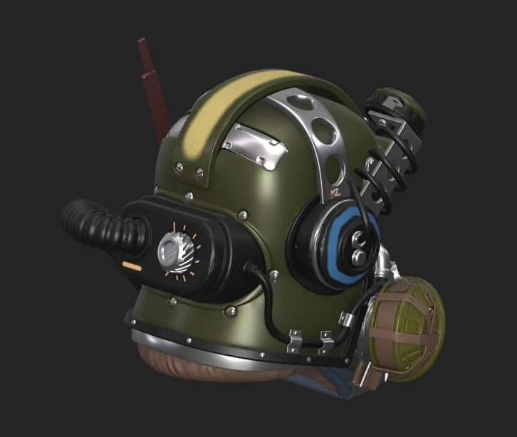 Создание детального шлема, вдохновлённого Fallout, с использованием Substance 3D — изображение 13
