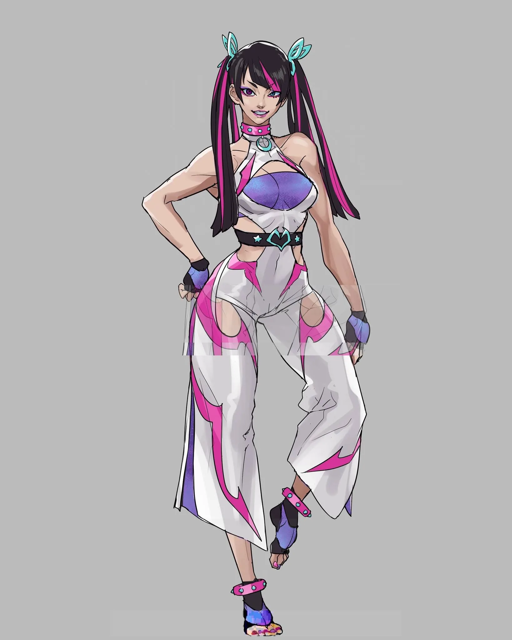 Как лепить и текстурировать Юри Хан из Street Figther 6 в динамичной позе — изображение 3