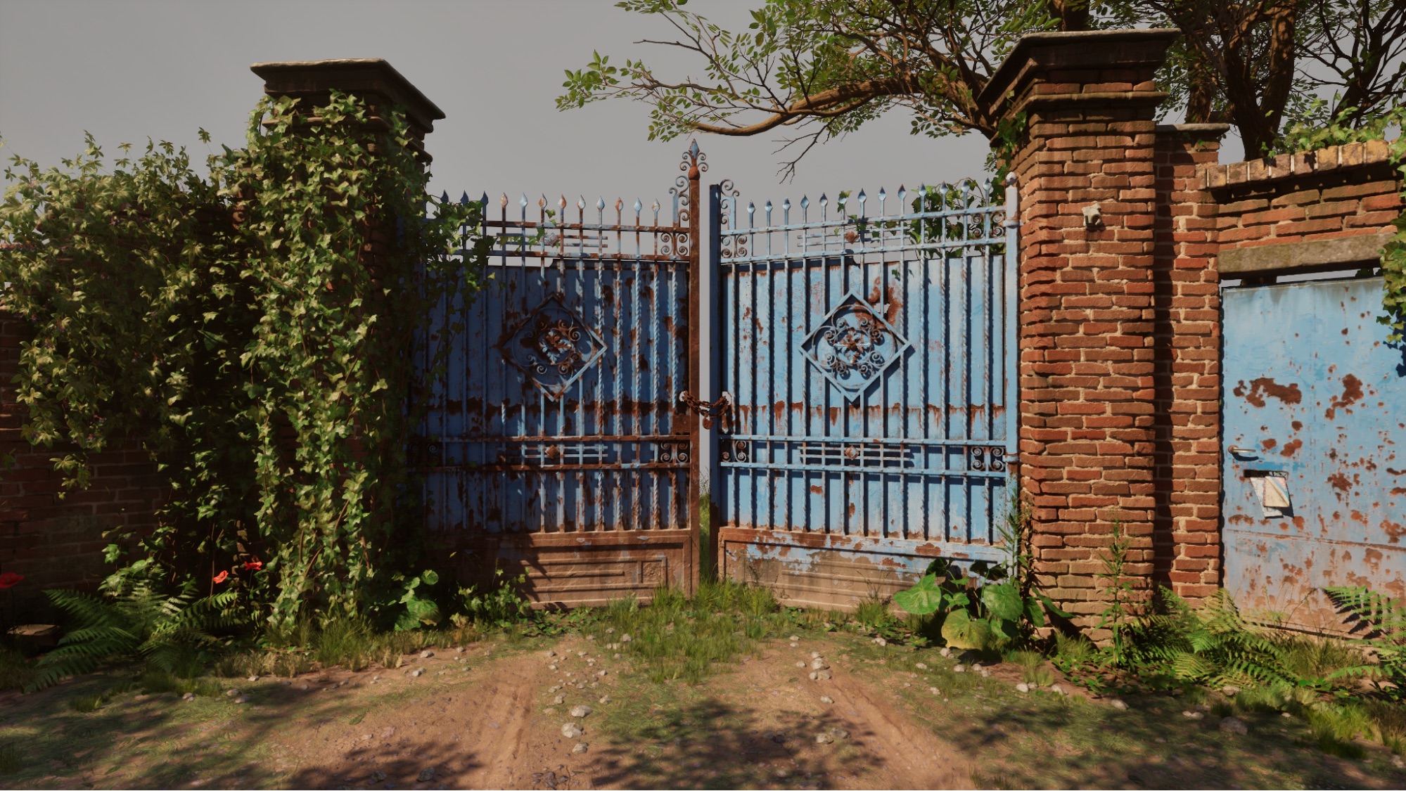 Designing a Diorama of a Realistic Rusty Gate Using ZBrush and Unreal Engine - изображение 26