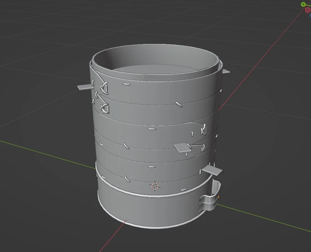 Создание китайской бамбуковой пароварки для приготовления пельменей в 3D — изображение 2