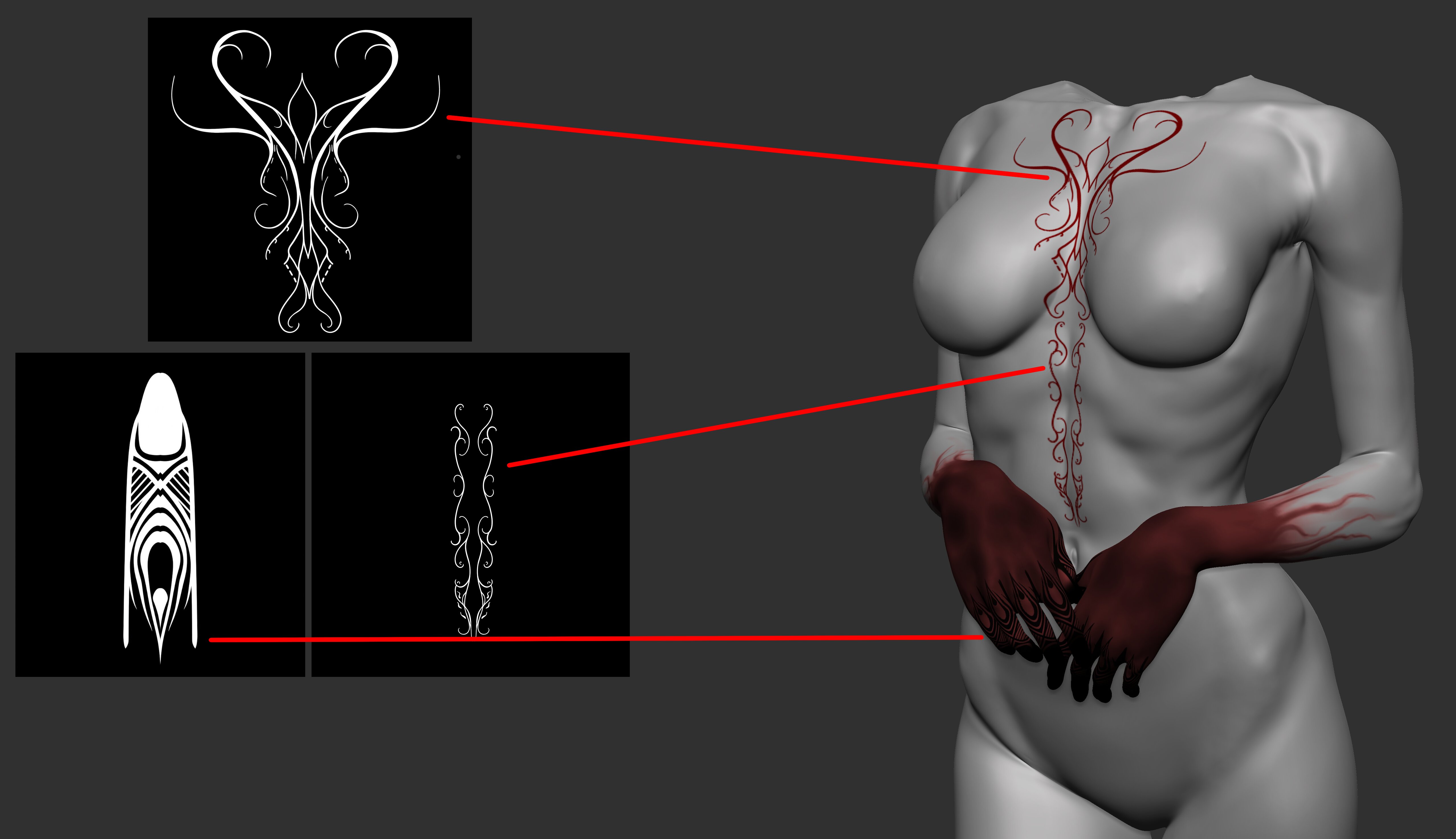 Bloody 3D Woman Inspired by Traditional Shamanic Rituals - изображение 10