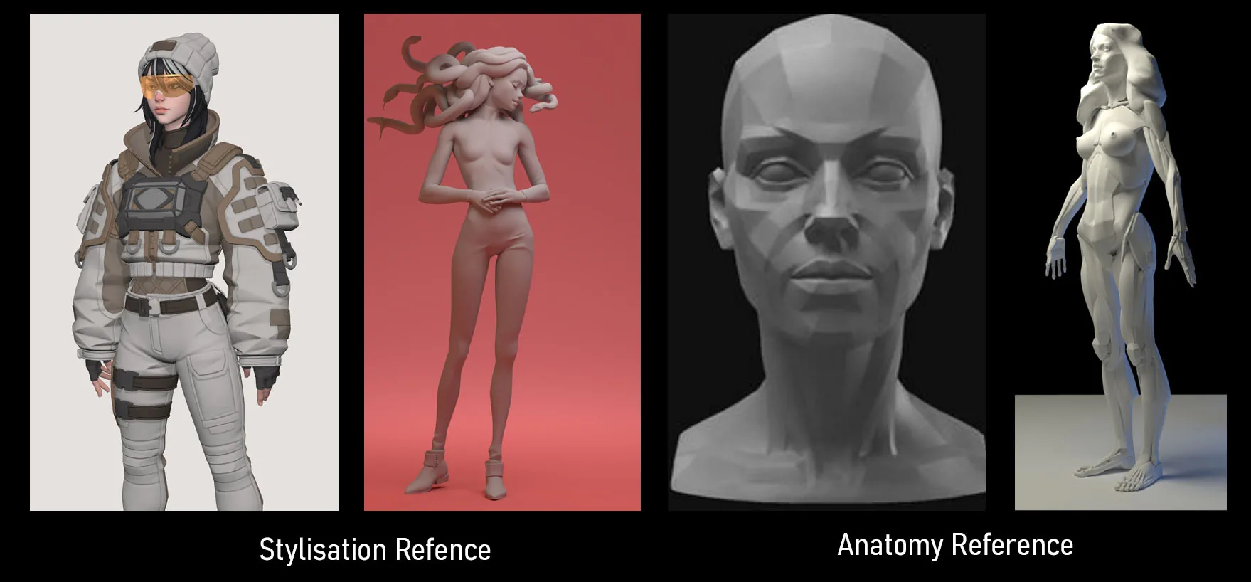 Моделирование и текстурирование стилизованной 3D-модели девушки, нарисованной вручную — изображение 7