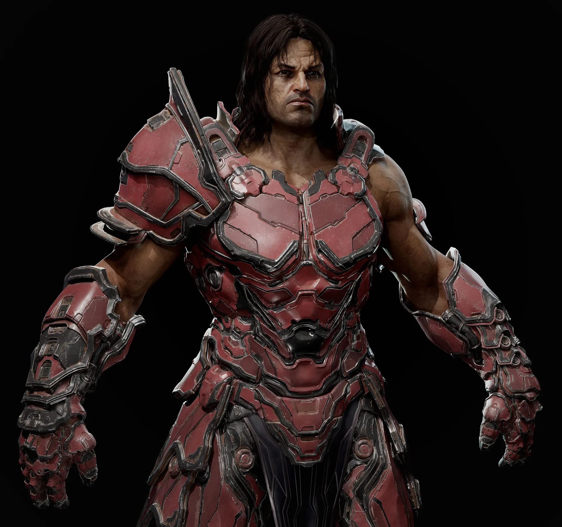 Фантастический рыцарь-оборотень в стиле Elden Ring, созданный с помощью ZBrush и UE5 — изображение 7