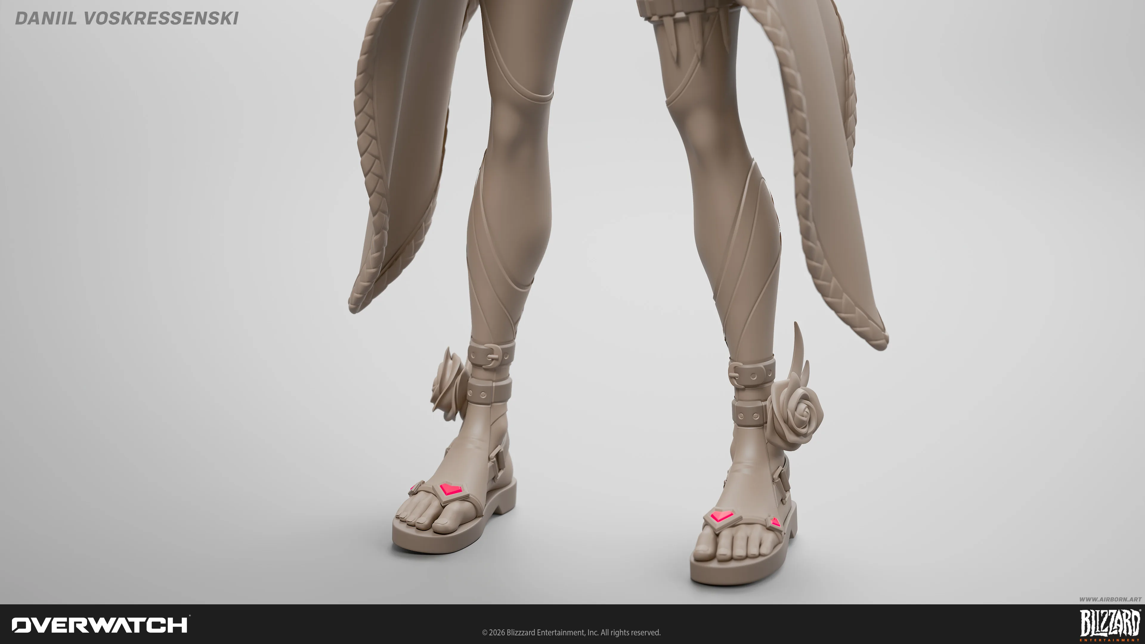 3D Character Artist Shares His Work for the Kiriko Cupid Character Skin in Overwatch — изображение 4
