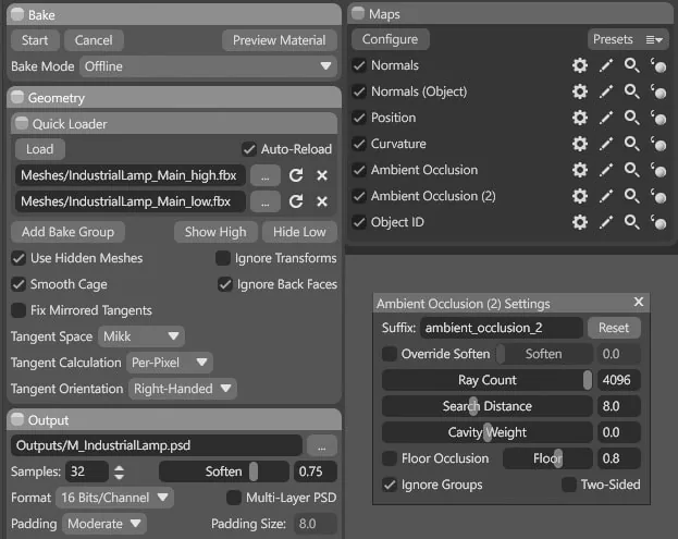 Как создать металлическую лампу с износом с помощью Substance 3D Painter - изображение 13