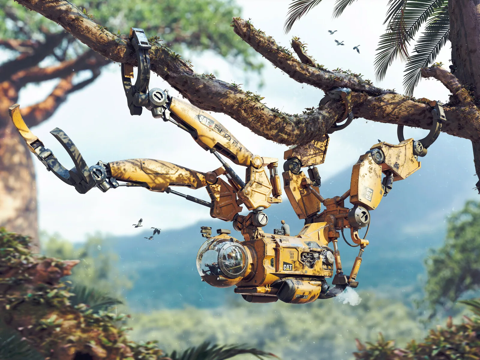 Создание механического ленивца в Blender и Substance 3D Painter - изображение 1